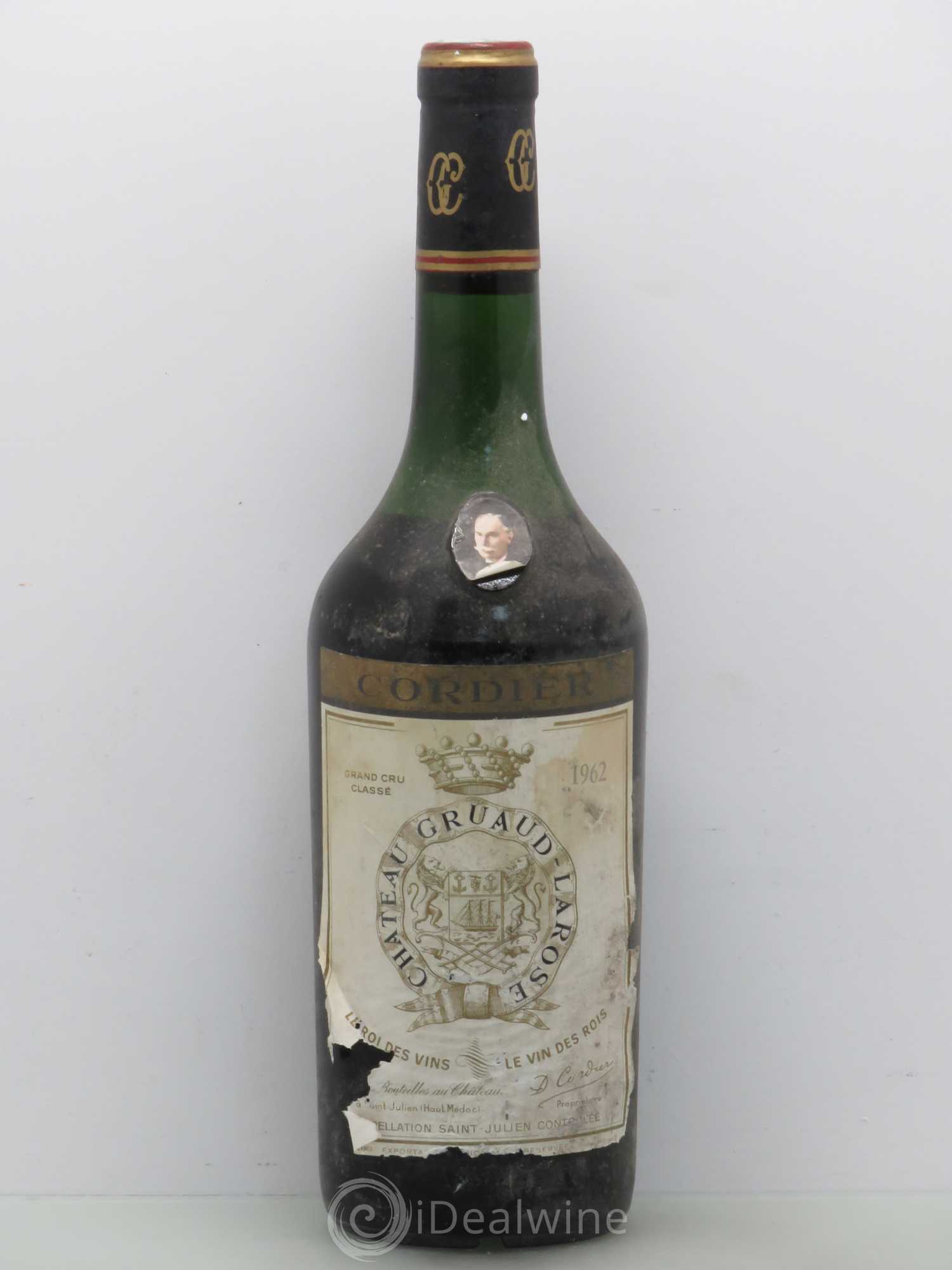 Château Gruaud Larose 2ème Grand Cru Classé 1962 - Lot de 1 bouteille - 0