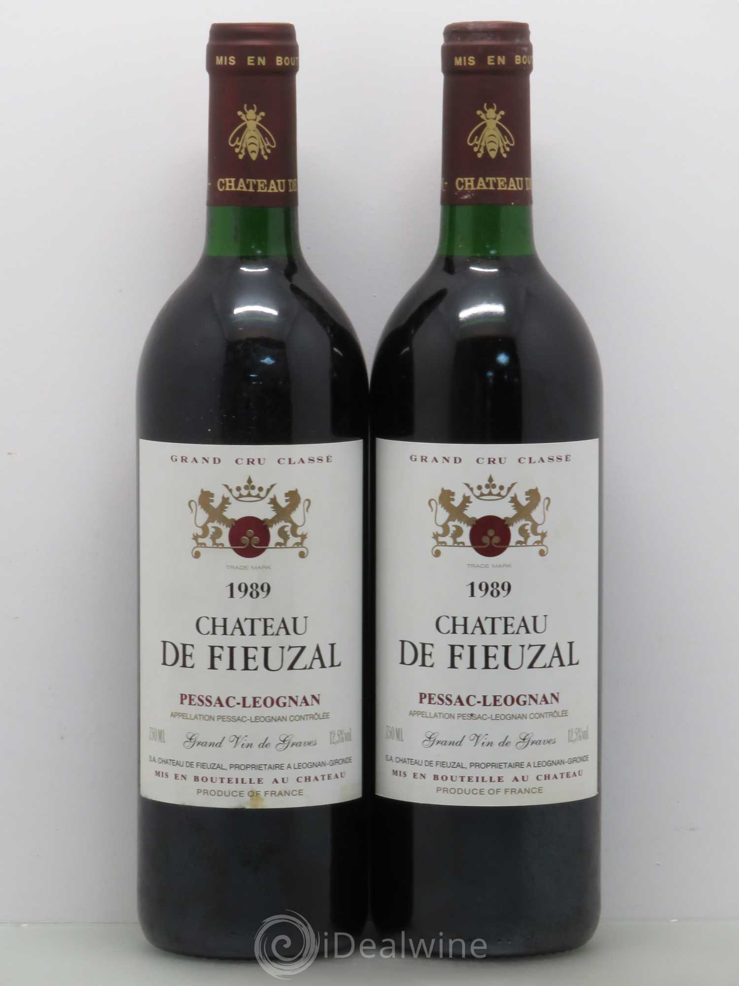Château de Fieuzal Cru Classé de Graves 1989 - Lot de 5 bouteilles - 2