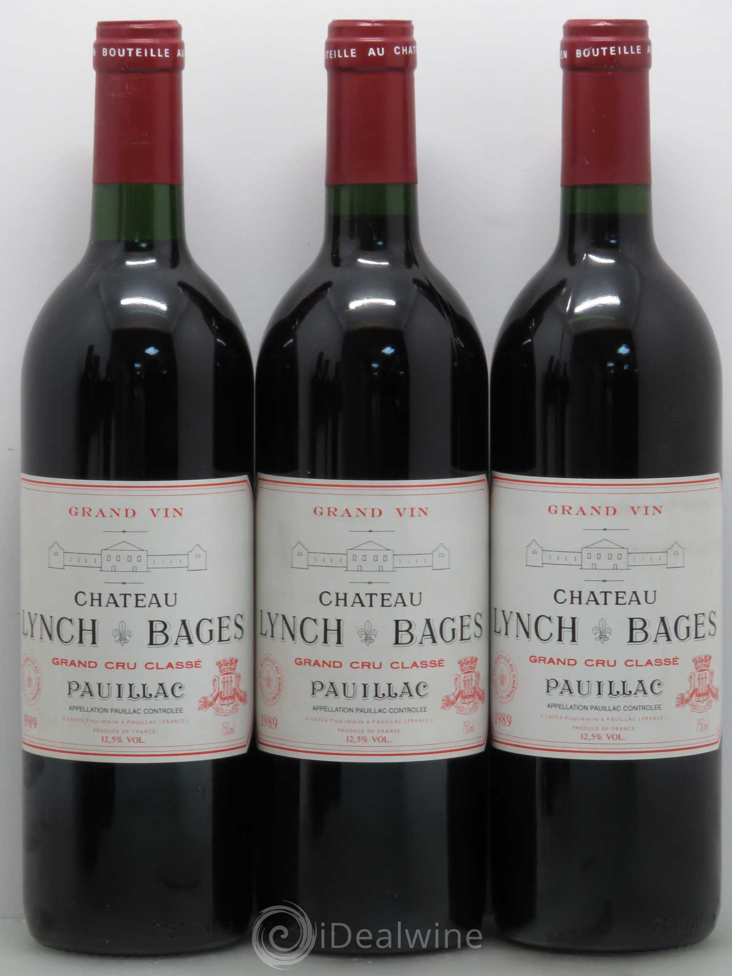 Château Lynch Bages 5ème Grand Cru Classé 1989 - Lot de 6 bouteilles - 1