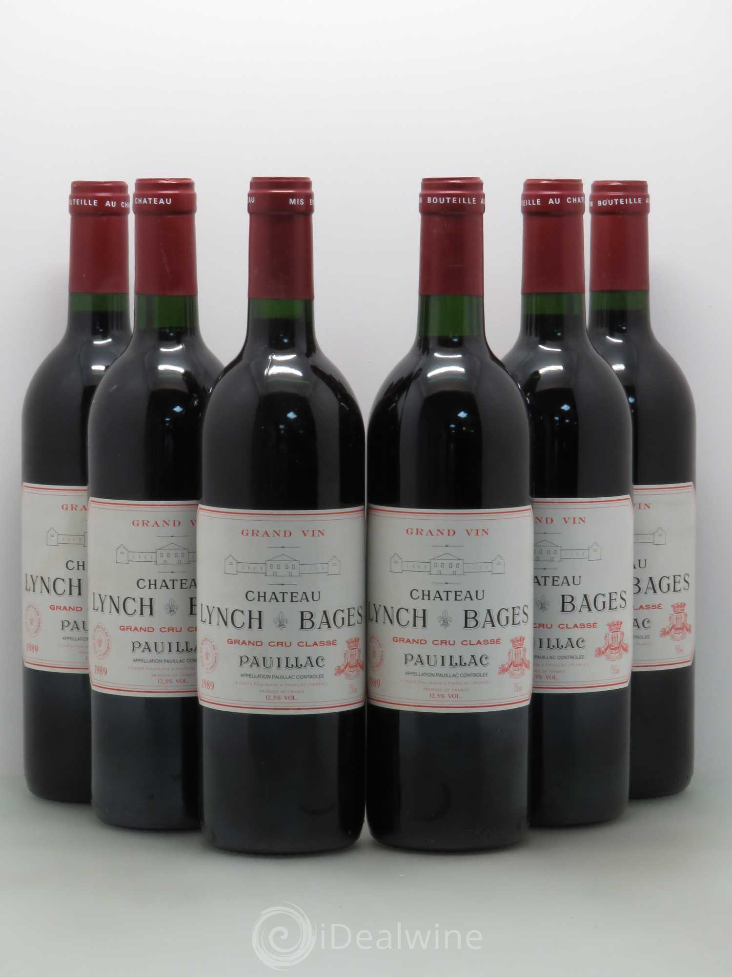 Château Lynch Bages 5ème Grand Cru Classé 1989 - Lot de 6 bouteilles - 0