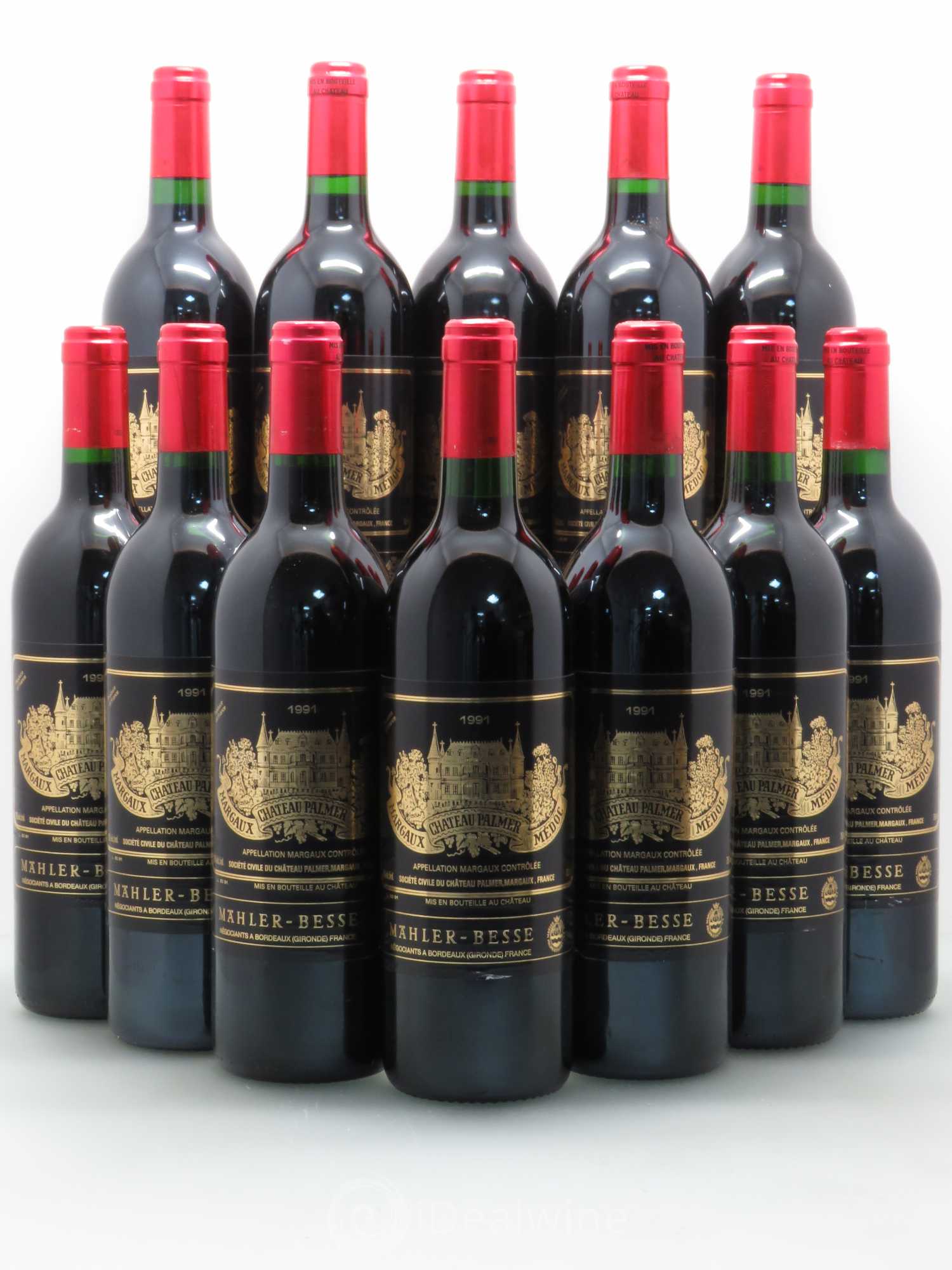 Château Palmer 3ème Grand Cru Classé 1991 - Lot de 12 bouteilles - 0