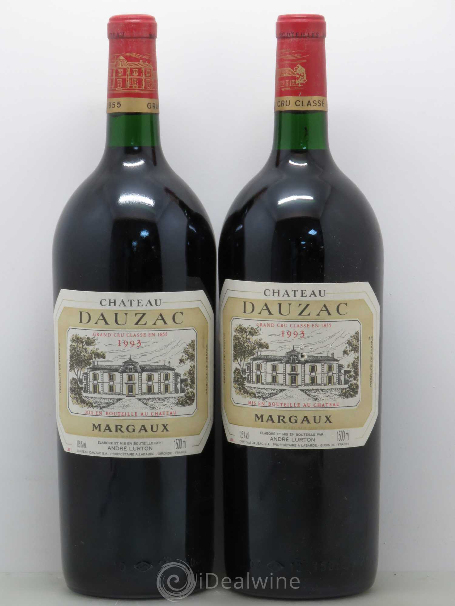 Château Dauzac 5ème Grand Cru Classé 1993 - Lot de 2 magnums - 0