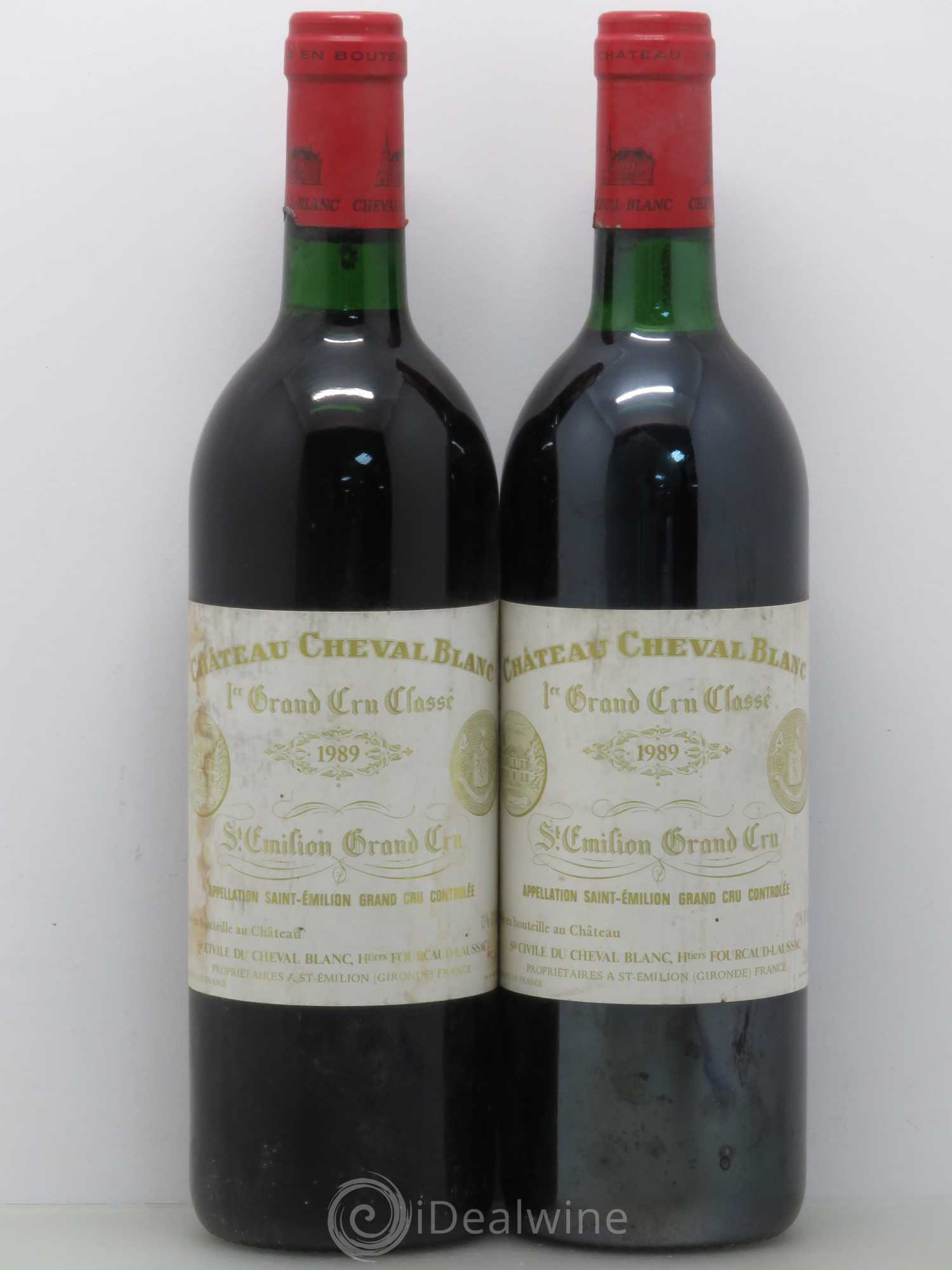 Château Cheval Blanc 1er Grand Cru Classé A 1989 - Lot de 2 bouteilles - 0