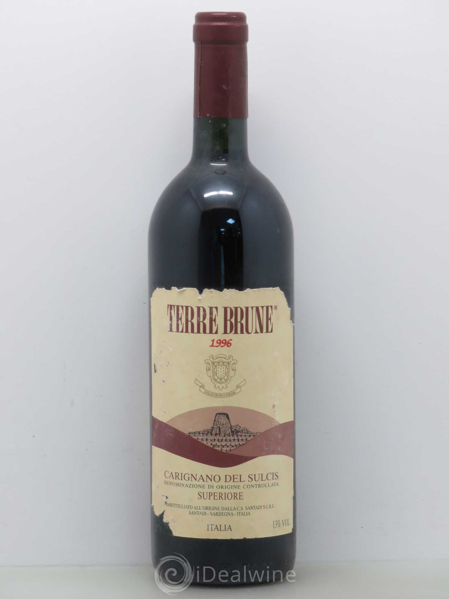 Italie Carignano del Sulcis Terre Brune 1996 - Posten von 1 Flasche - 0