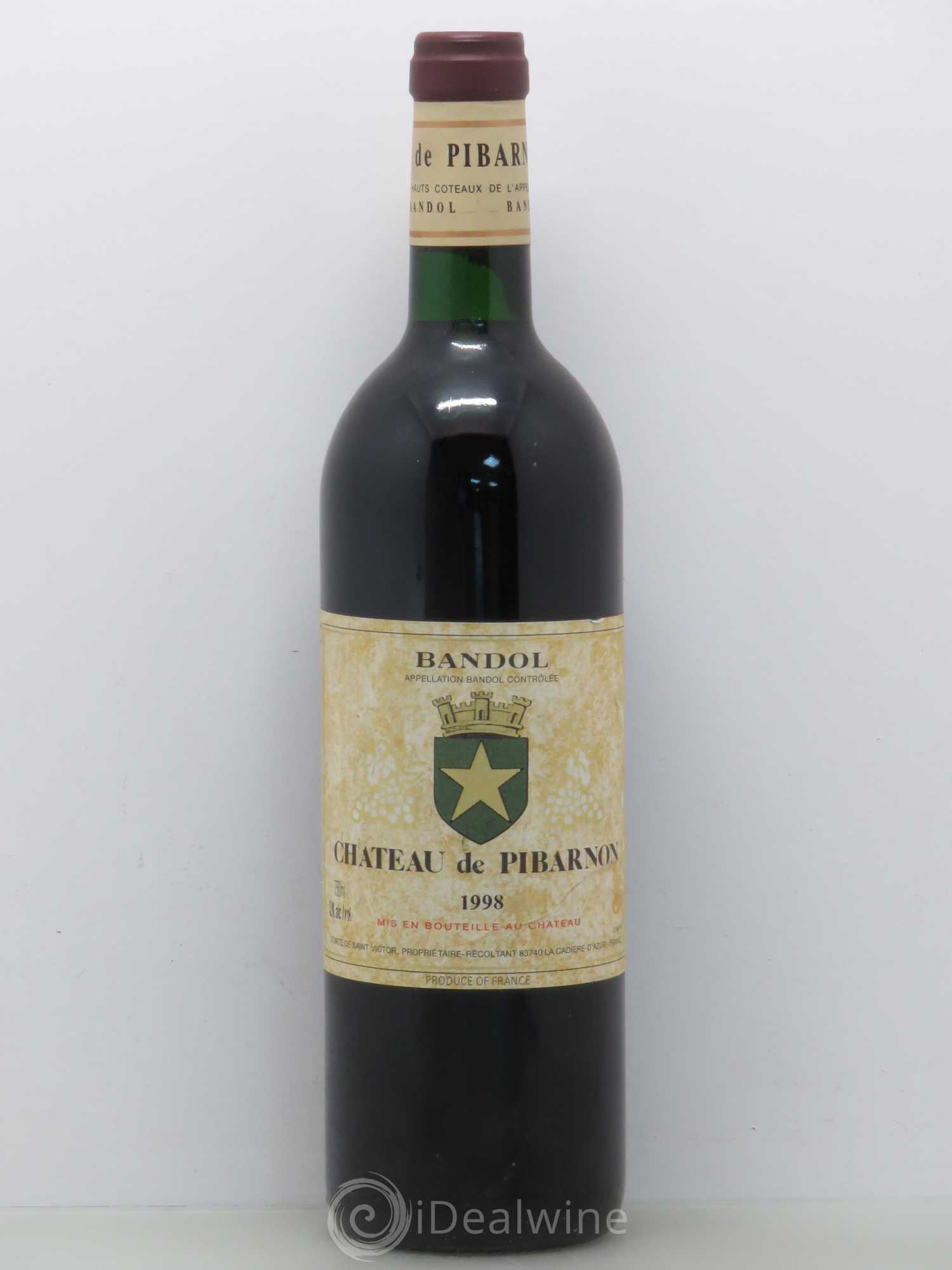 Bandol Château de Pibarnon Comte de Saint-Victor 1998 - Lot de 1 bouteille - 0