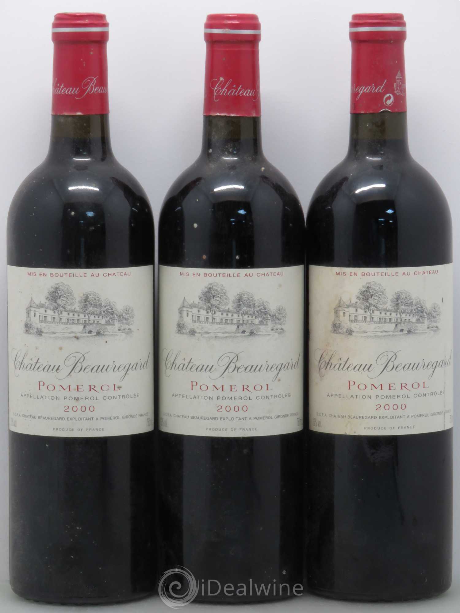 Château Beauregard 2000 - Lot de 3 bouteilles - 0
