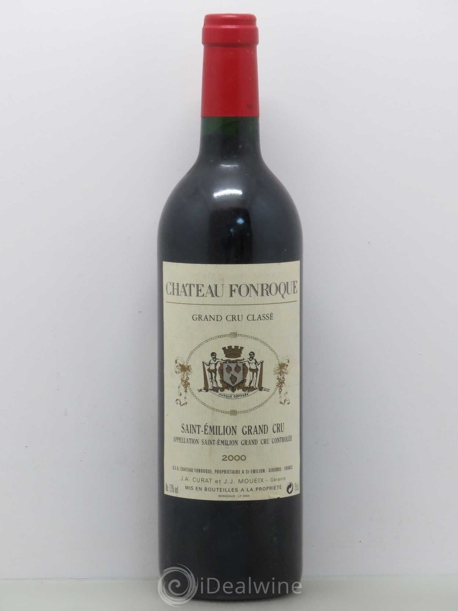 Château Fonroque Grand Cru Classé 2000 - Lot de 1 bouteille - 0
