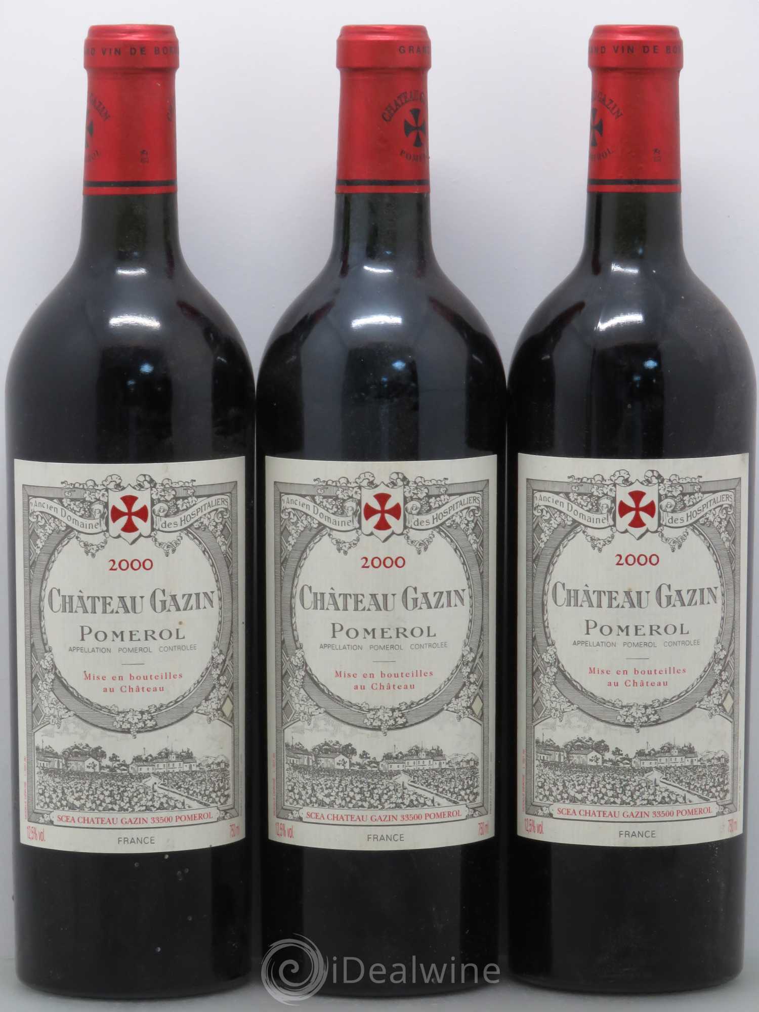 Château Gazin 2000 - Lot de 3 bouteilles - 0