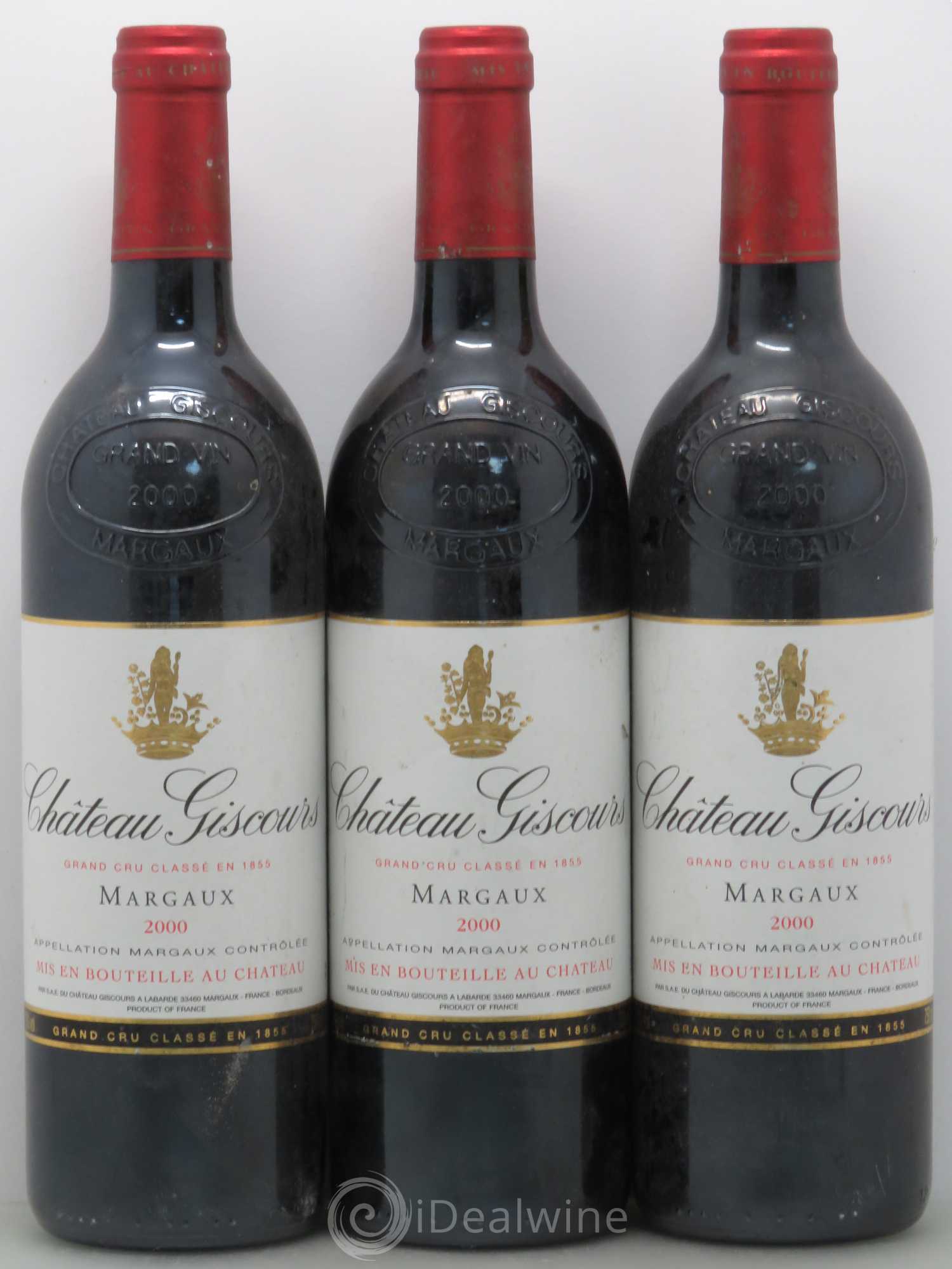 Château Giscours 3ème Grand Cru Classé 2000 - Lot de 3 bouteilles - 0