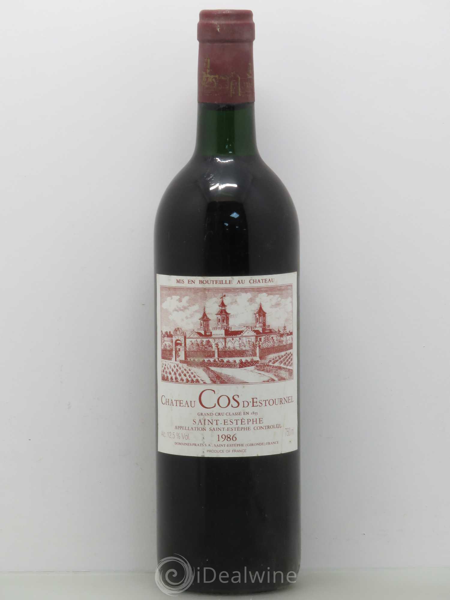 Cos d'Estournel 2ème Grand Cru Classé 1986 - Lot de 1 bouteille - 0