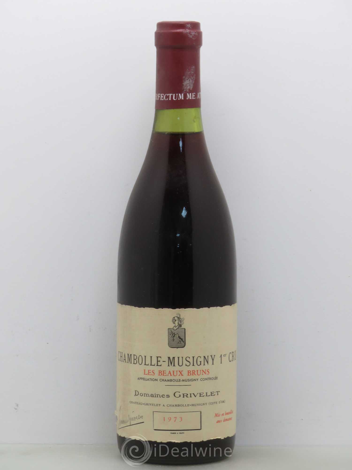 Chambolle-Musigny 1er Cru Beaux Bruns Grivelet 1973 - Posten von 1 Flasche - 0