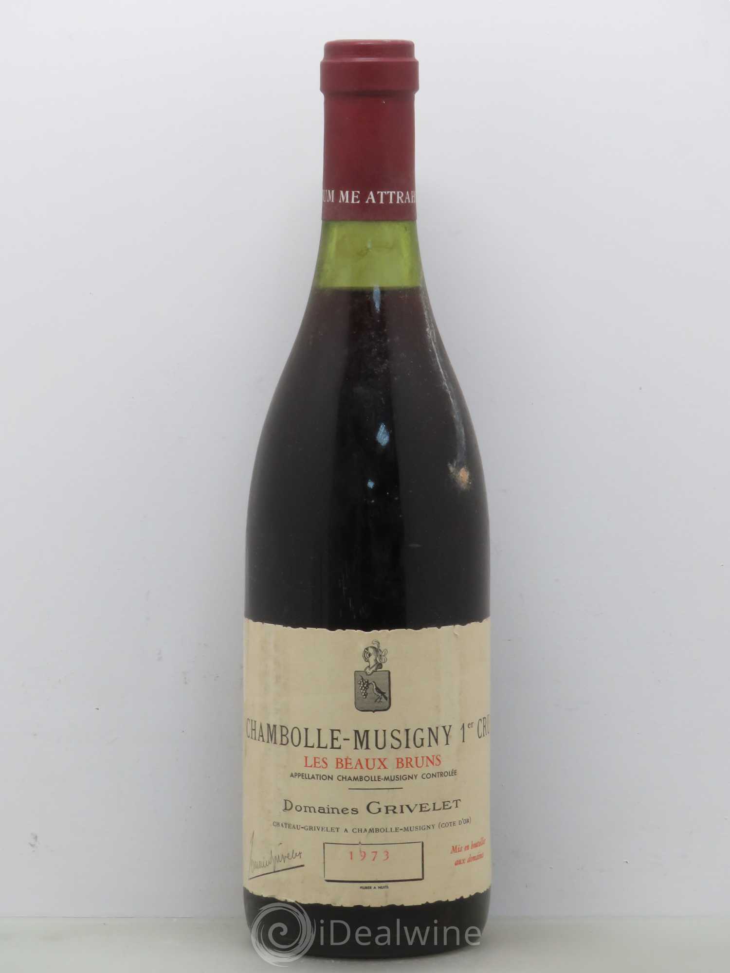 Chambolle-Musigny 1er Cru Beaux Bruns Grivelet 1973 - Posten von 1 Flasche - 0