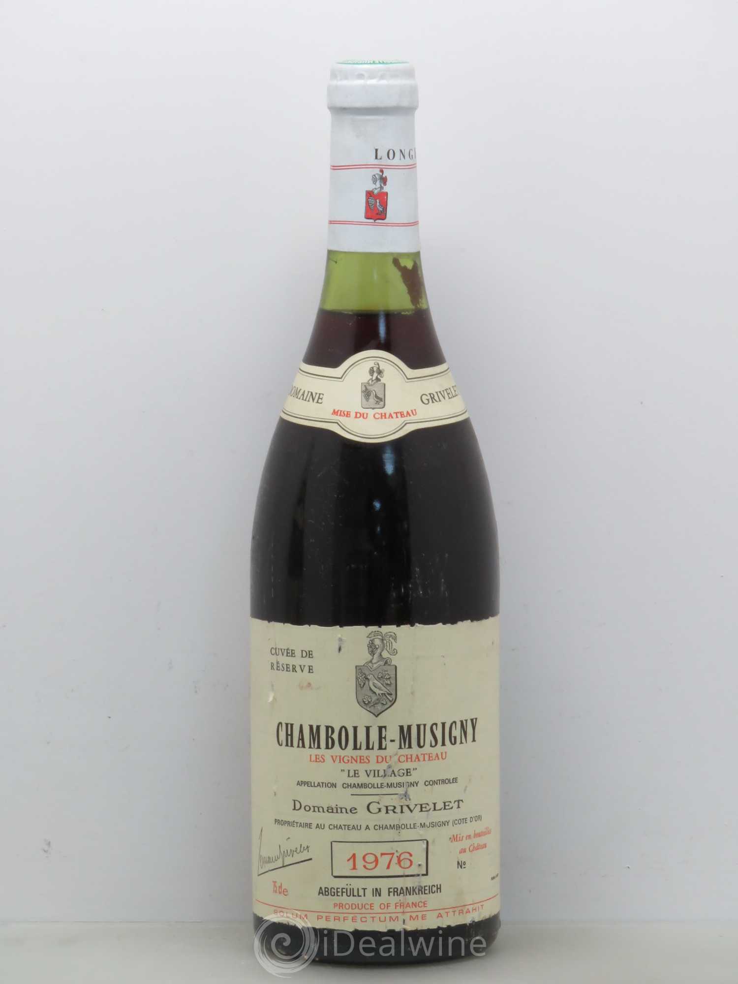 Chambolle-Musigny Grivelet Le Village Cuvée de Réserve 1976 - Posten von 1 Flasche - 0