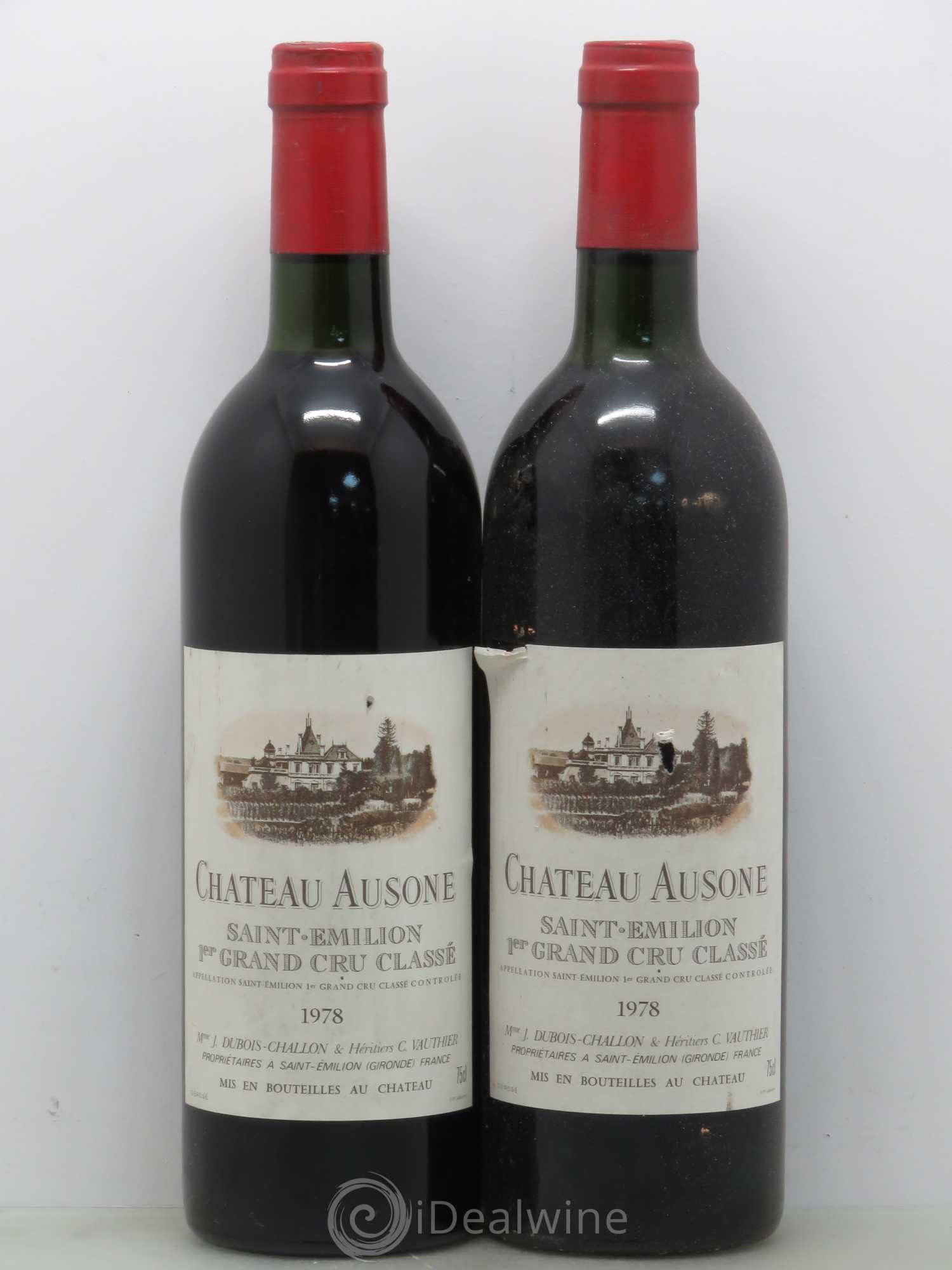 Château Ausone 1er Grand Cru Classé A 1978 - Lot de 2 bouteilles - 0