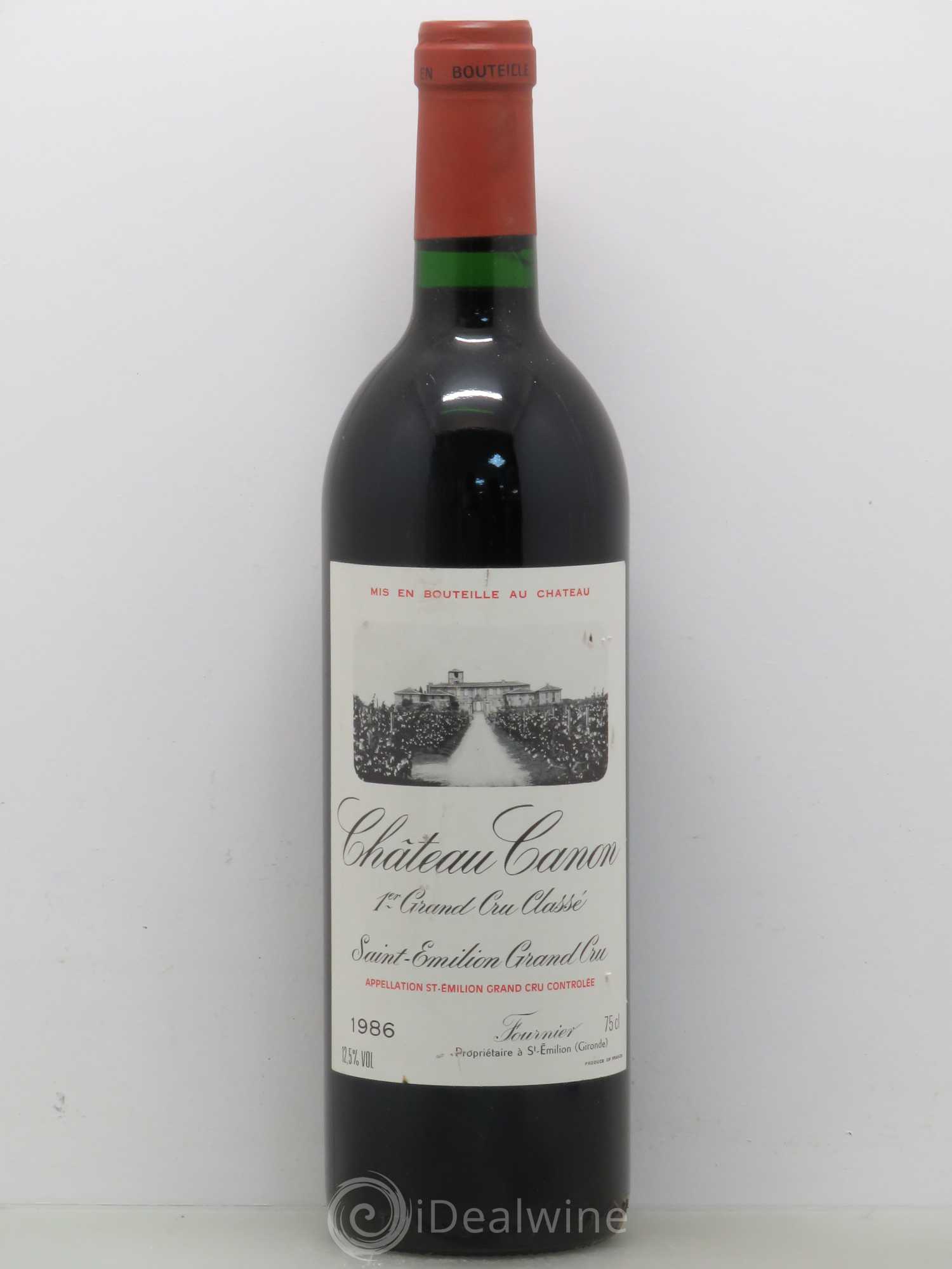 Château Canon 1er Grand Cru Classé B 1986 - Lot de 1 bouteille - 0