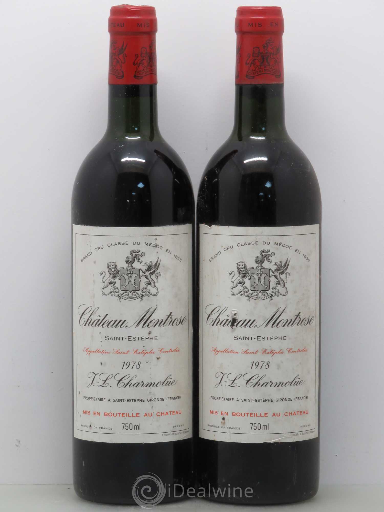 Château Montrose 2ème Grand Cru Classé 1978 - Lot de 2 bouteilles - 0