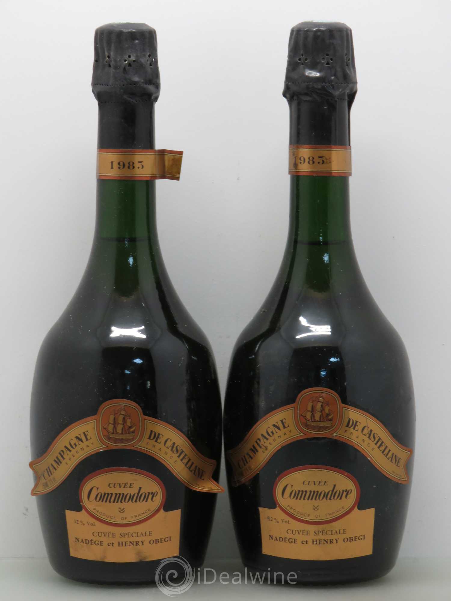Champagne de Castellane Cuvée Commodore 1983 - Lot of 2 bottles - 0