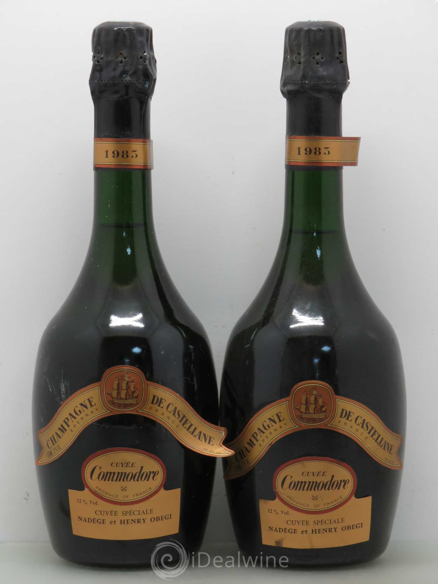 Champagne de Castellane Cuvée Commodore 1983 - Lot de 2 bouteilles - 0