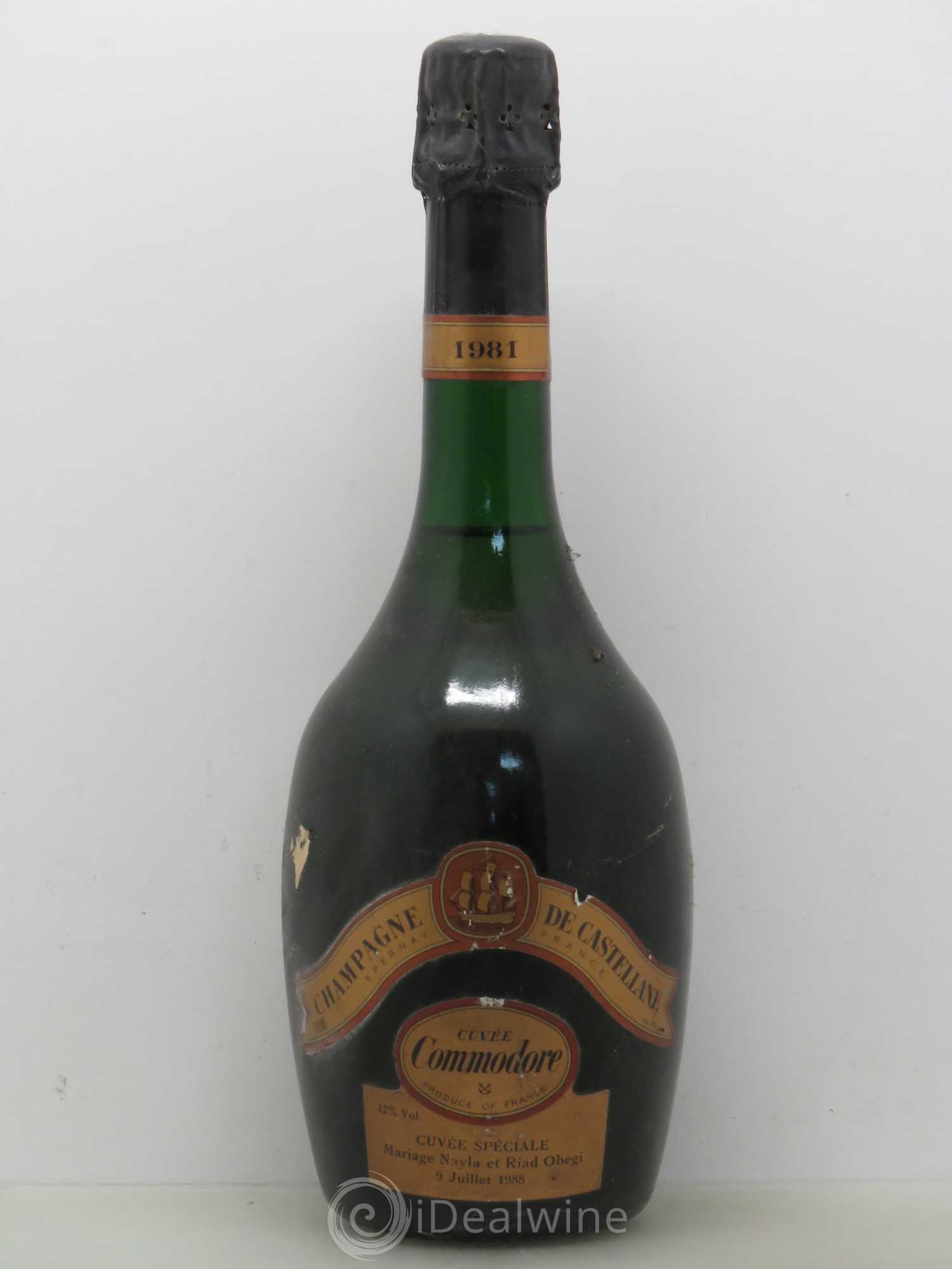 Champagne de Castellane Cuvée Commodore 1981 - Lot de 1 bouteille - 0