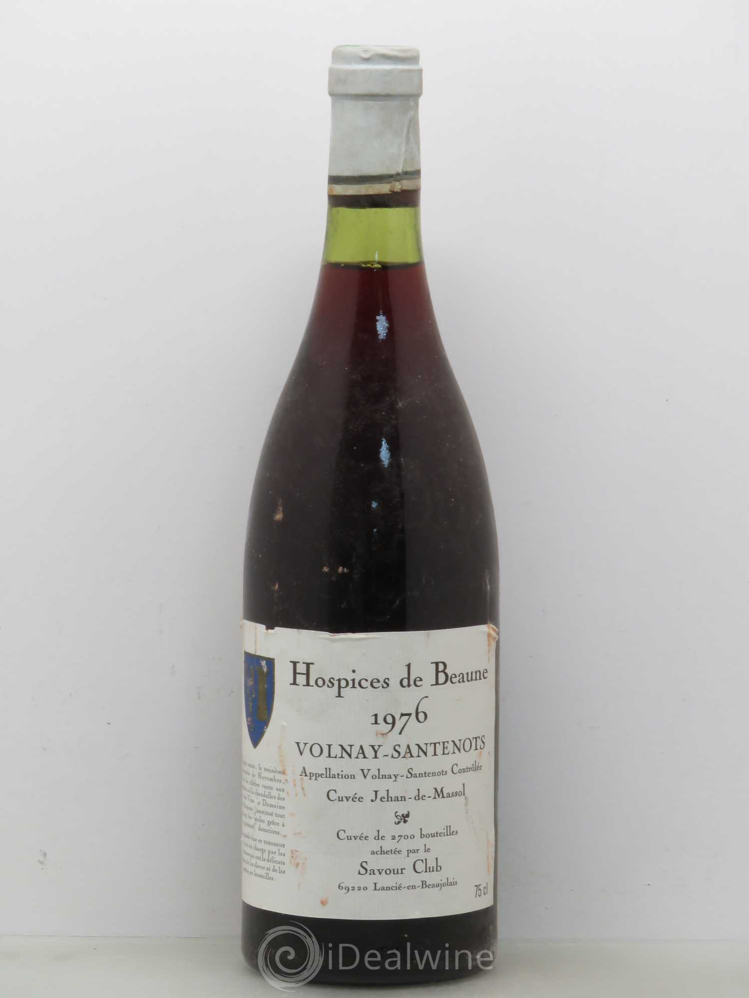 Volnay 1er Cru Hospice De Beaune Santenots Cuvee Jehan De Massol 1976 - Posten von 1 Flasche - 0
