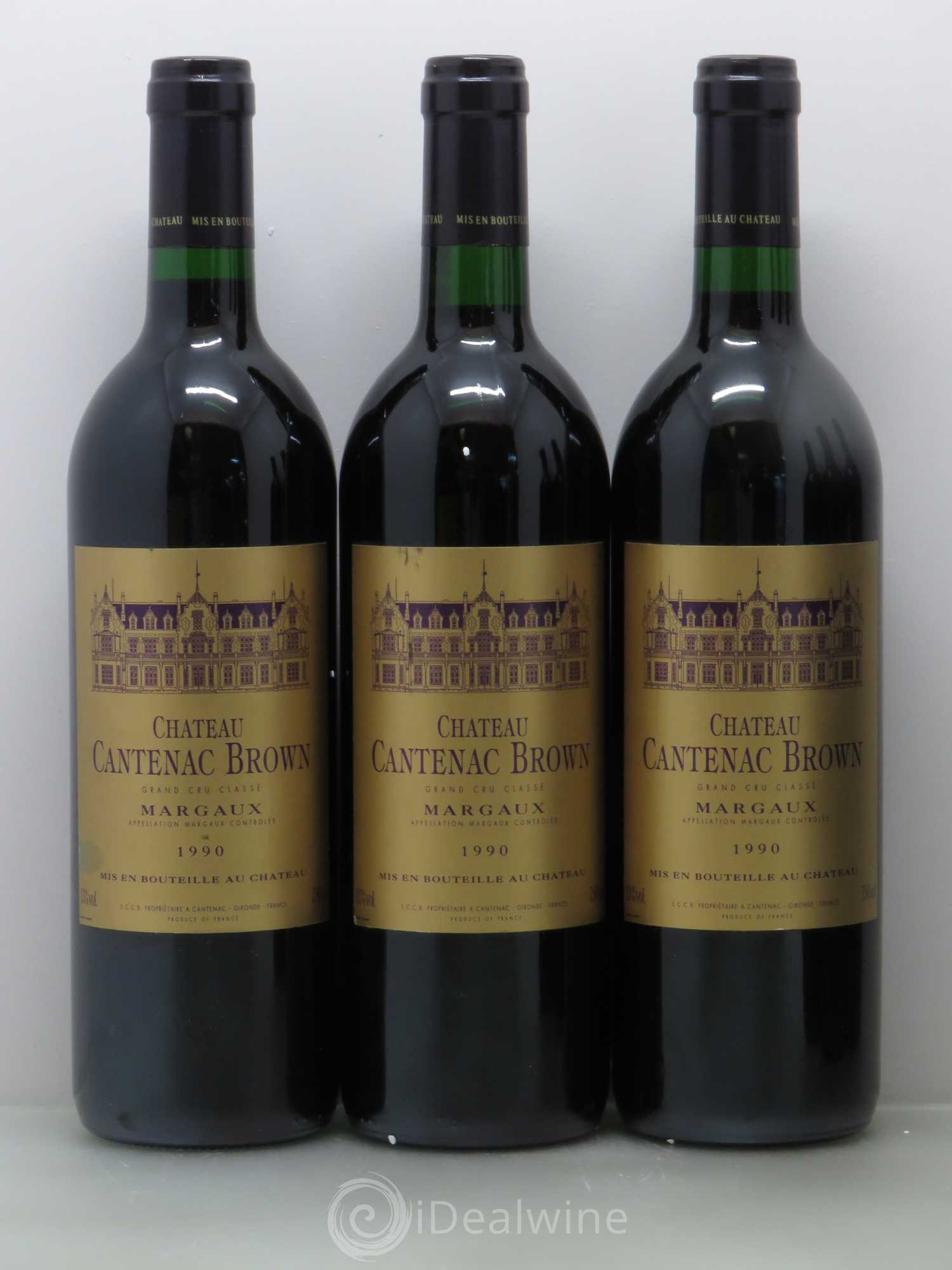 Château Cantenac Brown 3ème Grand Cru Classé 1990 - Lotto di 6 bottiglie - 1
