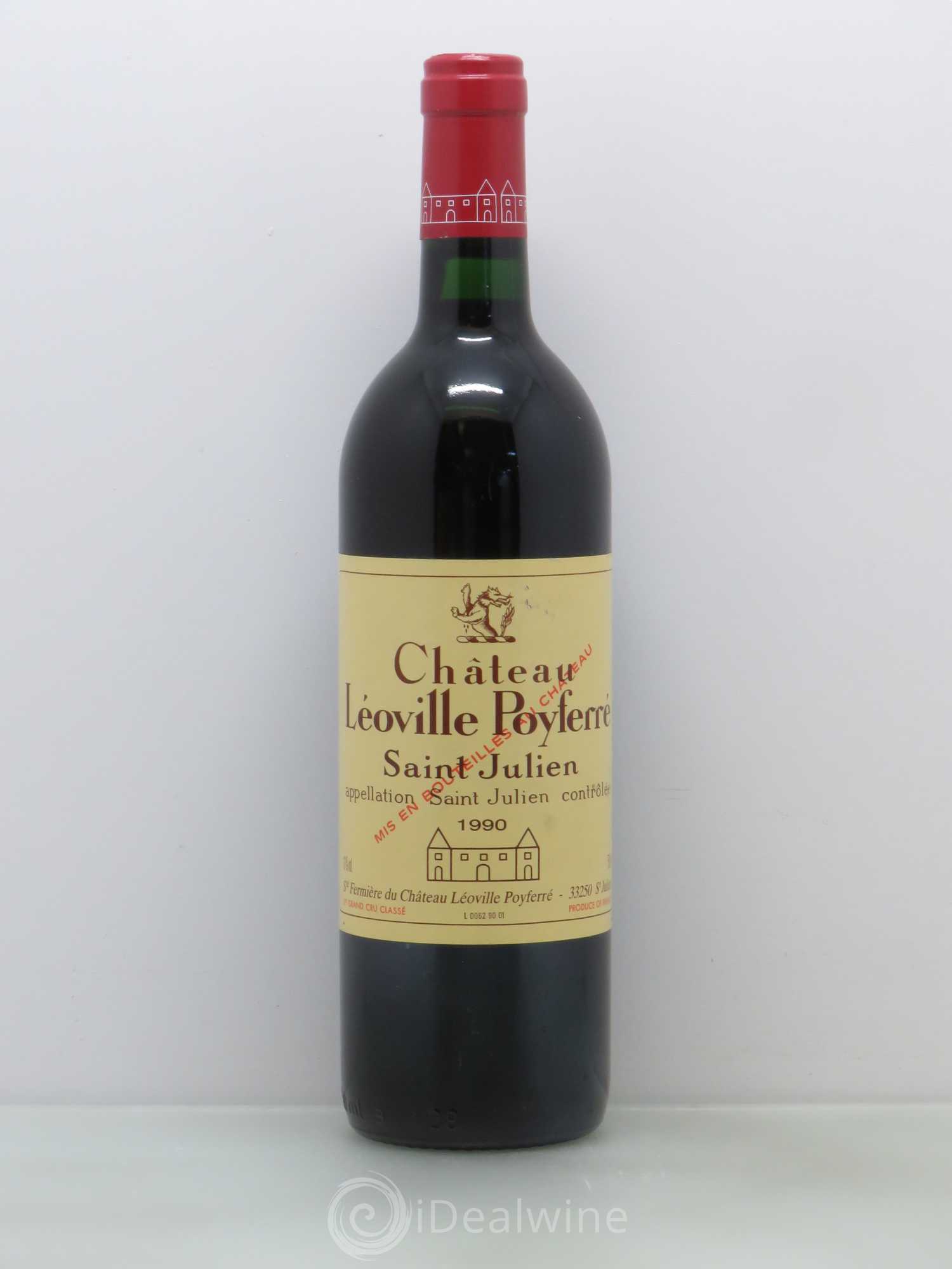 Château Léoville Poyferré 2ème Grand Cru Classé 1990 - Lot de 1 bouteille - 0