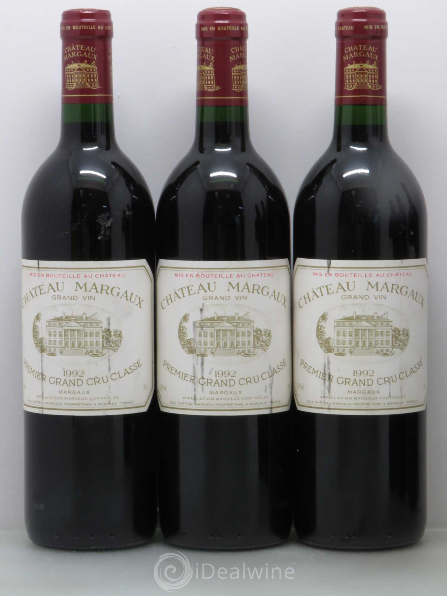 Château Margaux 1er Grand Cru Classé 1992 - Lot de 6 bouteilles - 1