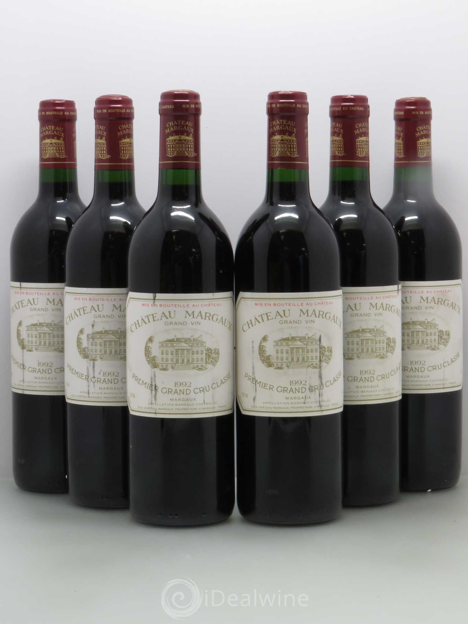 Château Margaux 1er Grand Cru Classé 1992 - Lot de 6 bouteilles - 0