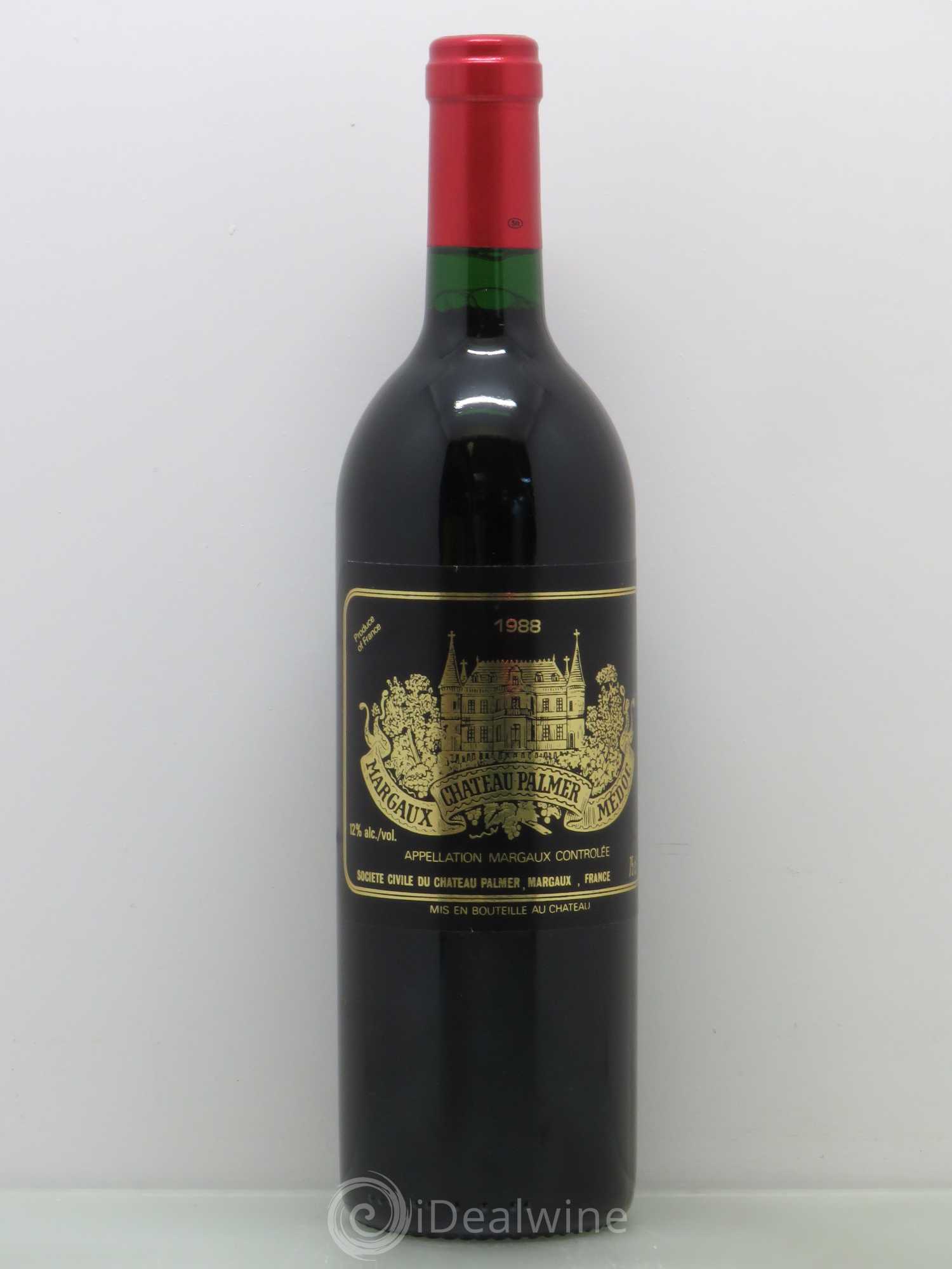 Château Palmer 3ème Grand Cru Classé 1988 - Lot de 1 bouteille - 0