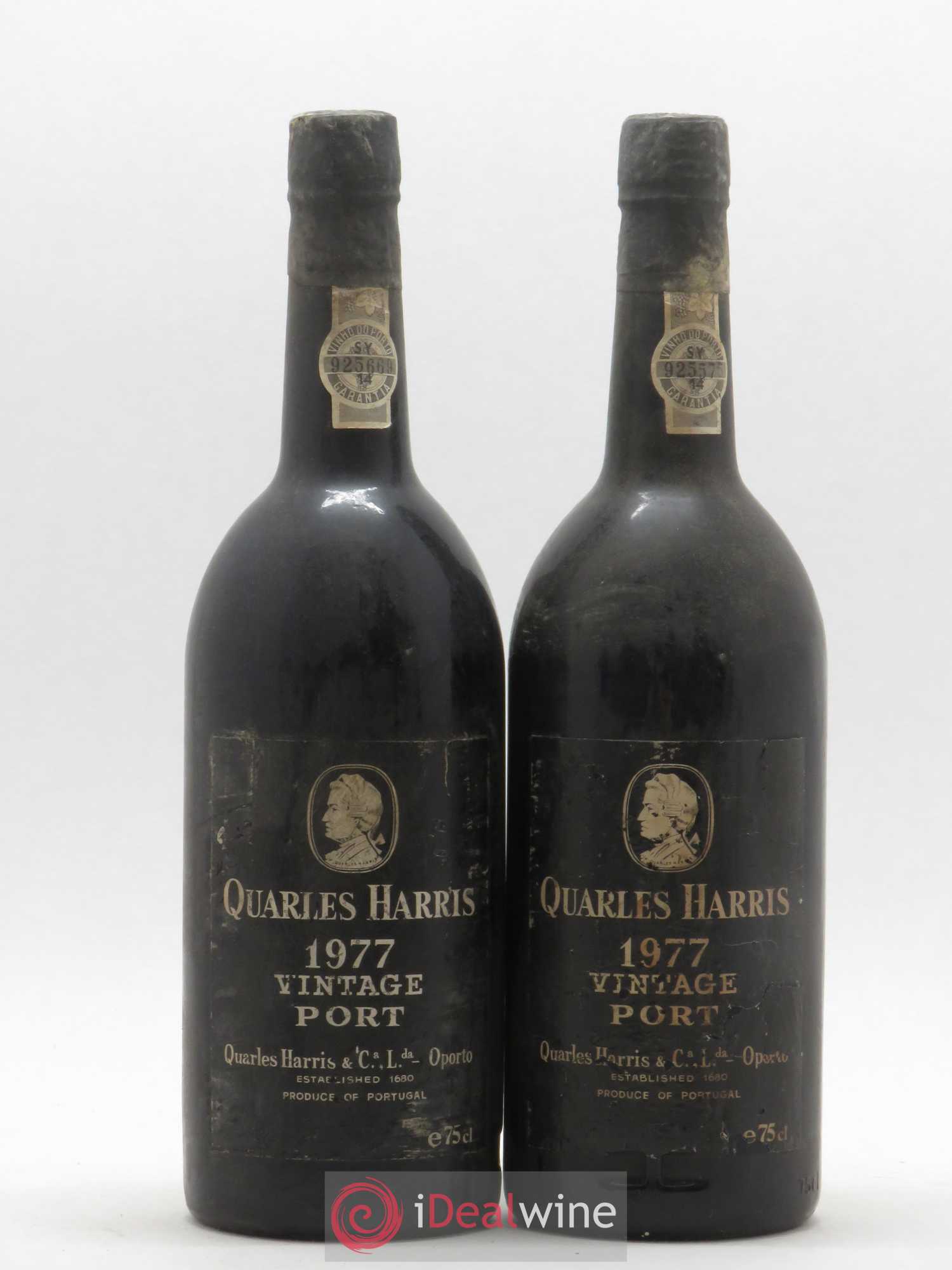 Porto Vintage Port Quarles Harris 1977 - Posten von 2 Flaschen - 0