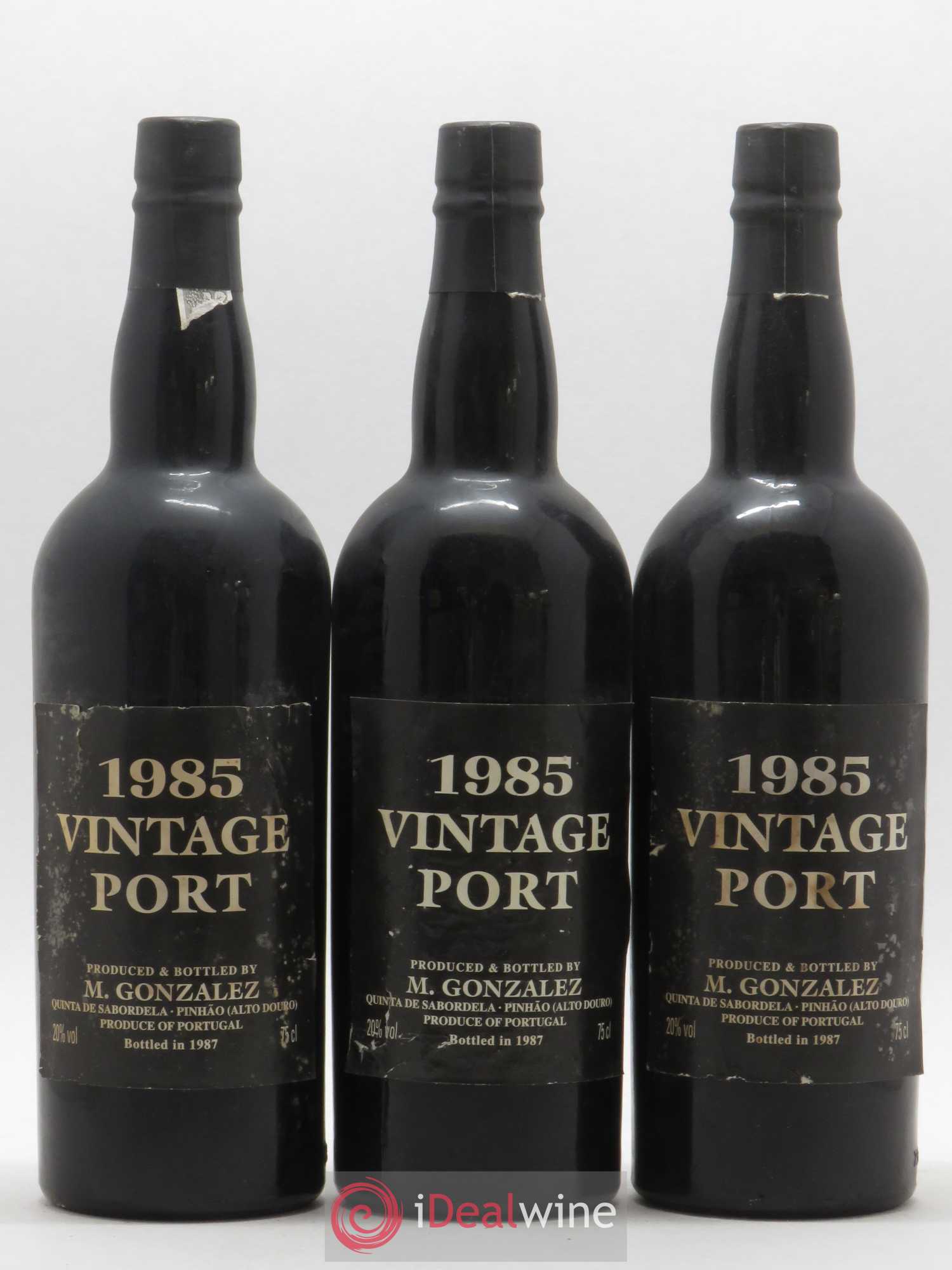 Porto Vintage Port Gonzalez Byass Quinta de Sabordella 1985 - Posten von 3 Flaschen - 0