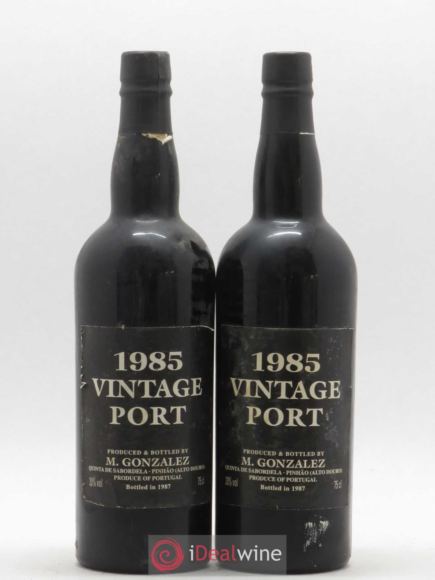 Porto Vintage Port Gonzalez Byass Quinta de Sabordella 1985 - Lot of 2 bottles - 0