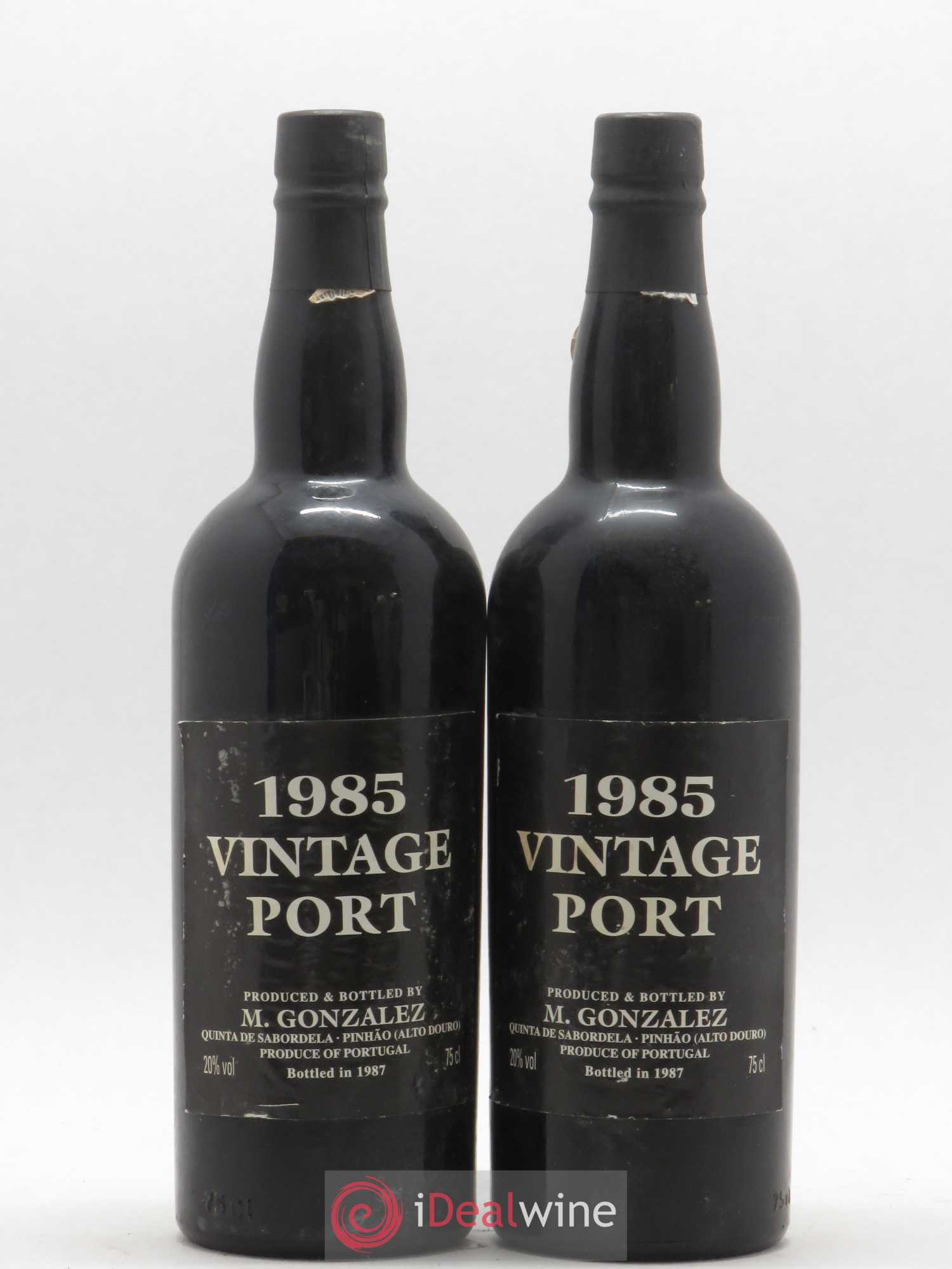 Porto Vintage Port Gonzalez Byass Quinta de Sabordella 1985 - Lot of 2 bottles - 0
