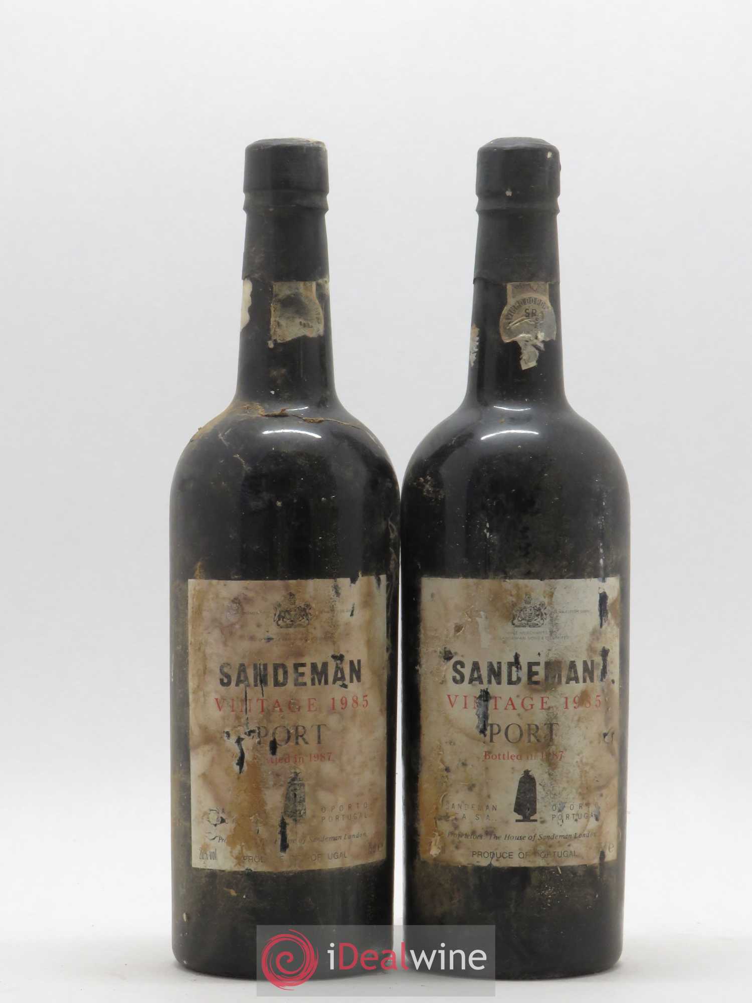 Porto Sandeman Vintage Port 1985 - Lot de 2 bouteilles - 0
