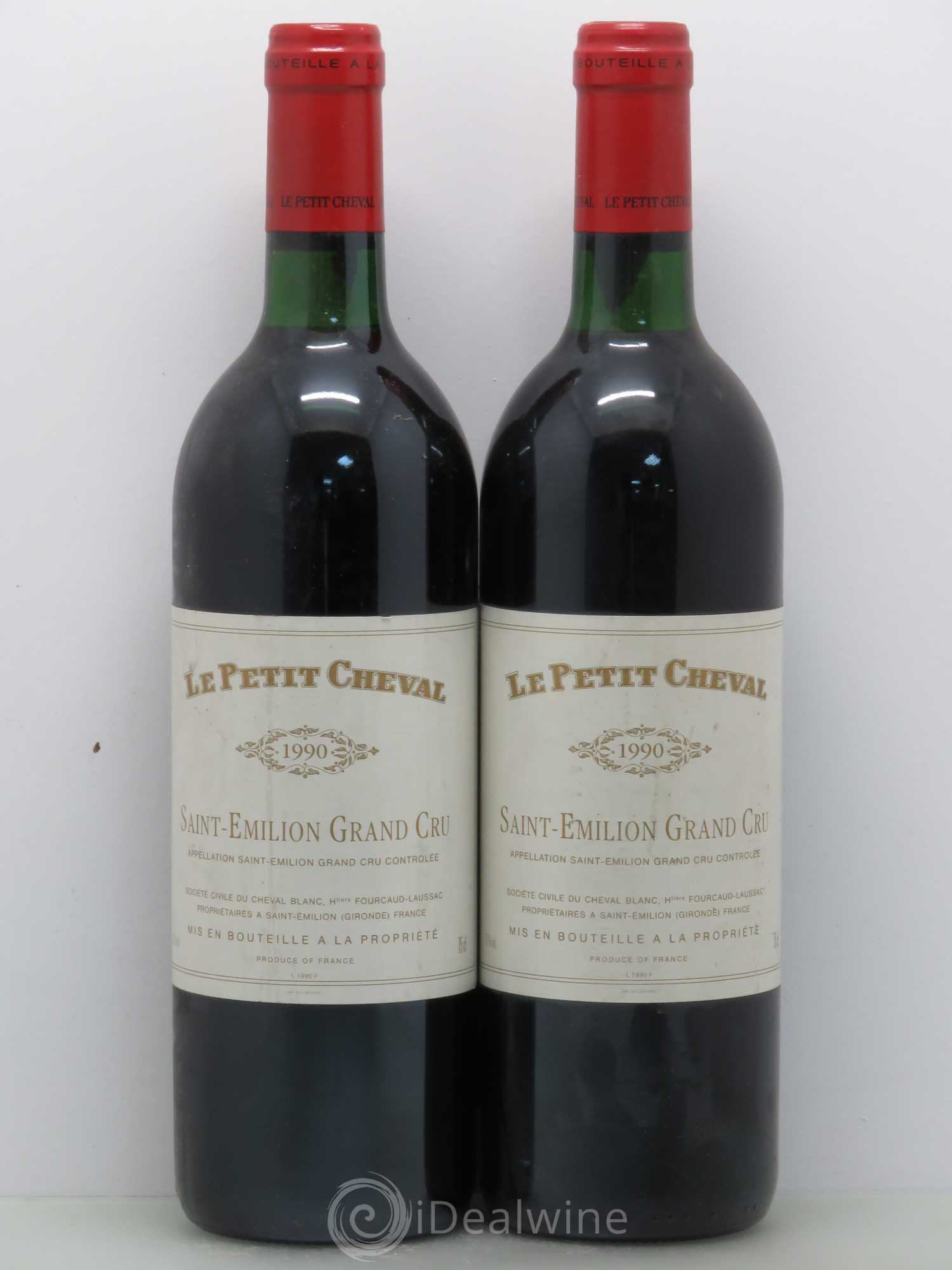 Le Petit Cheval Second Vin 1990 - Lot de 2 bouteilles - 0