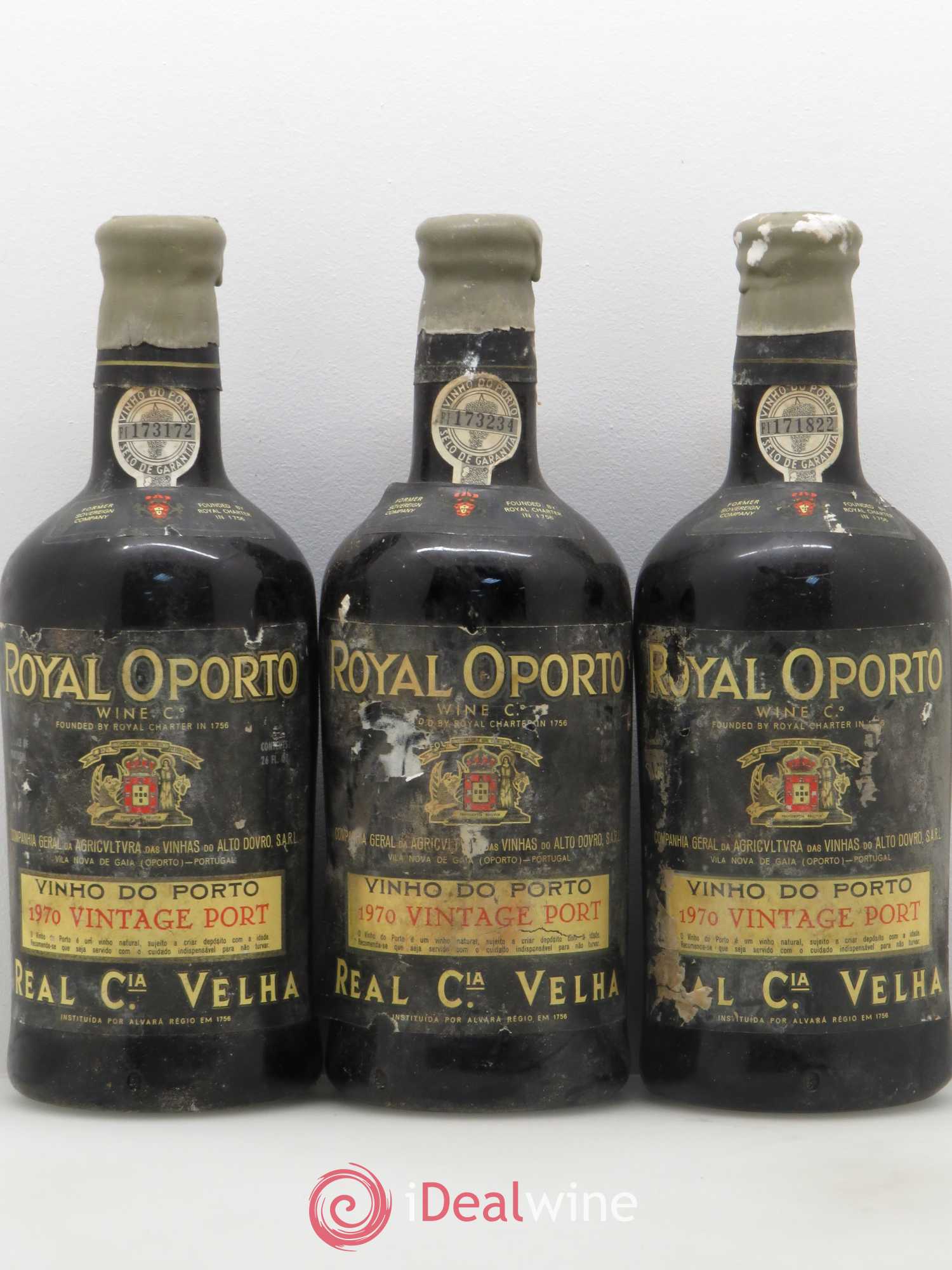 Porto Royal Oporto Vehla 1970 - Posten von 3 Flaschen - 0