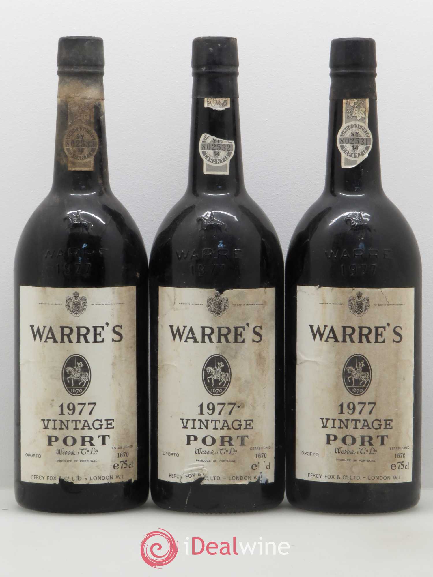 Porto Warre's 1977 - Posten von 3 Flaschen - 0