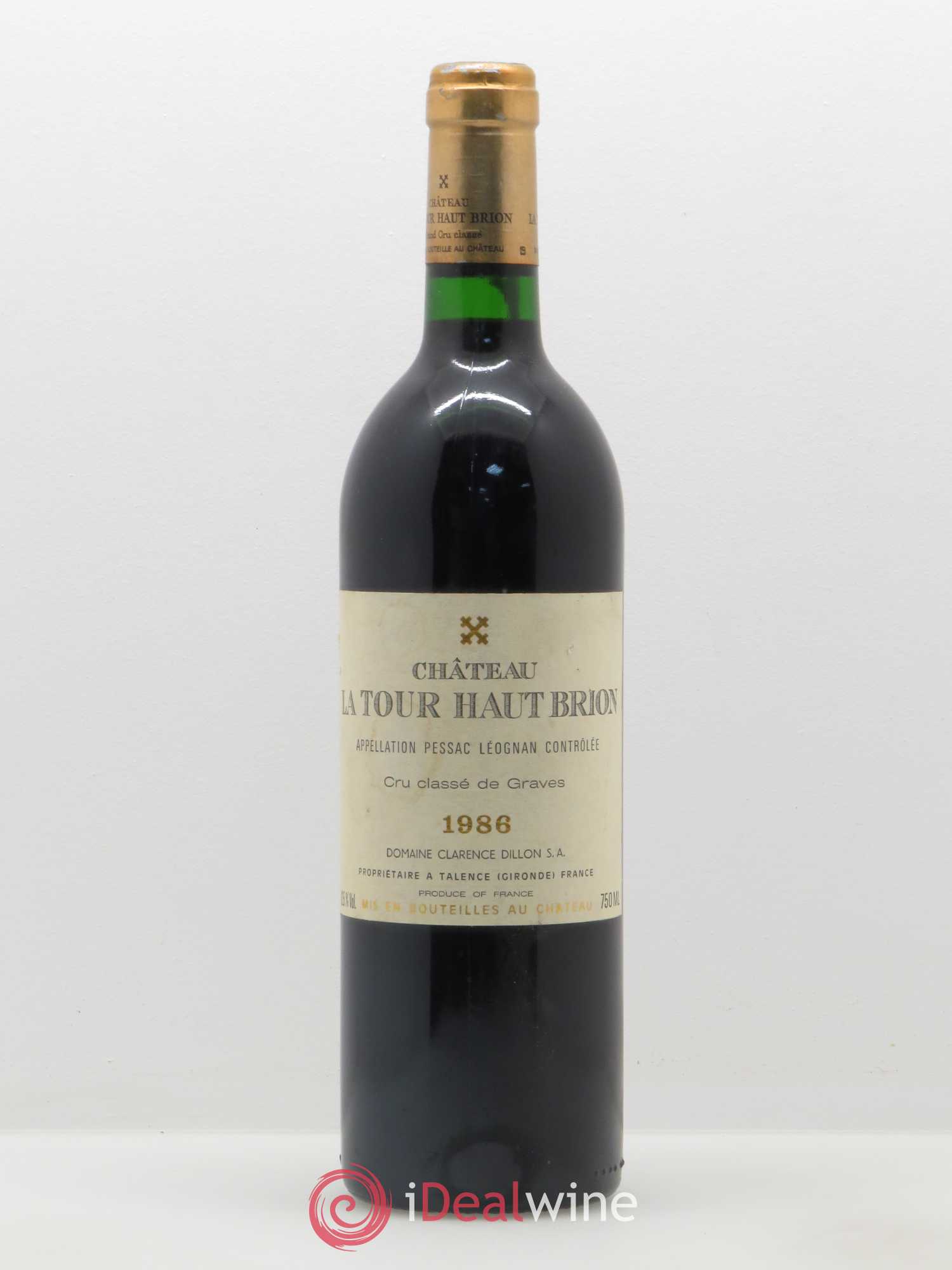 Château la Tour Haut-Brion Cru Classé de Graves 1986 - Lot de 1 bouteille - 0