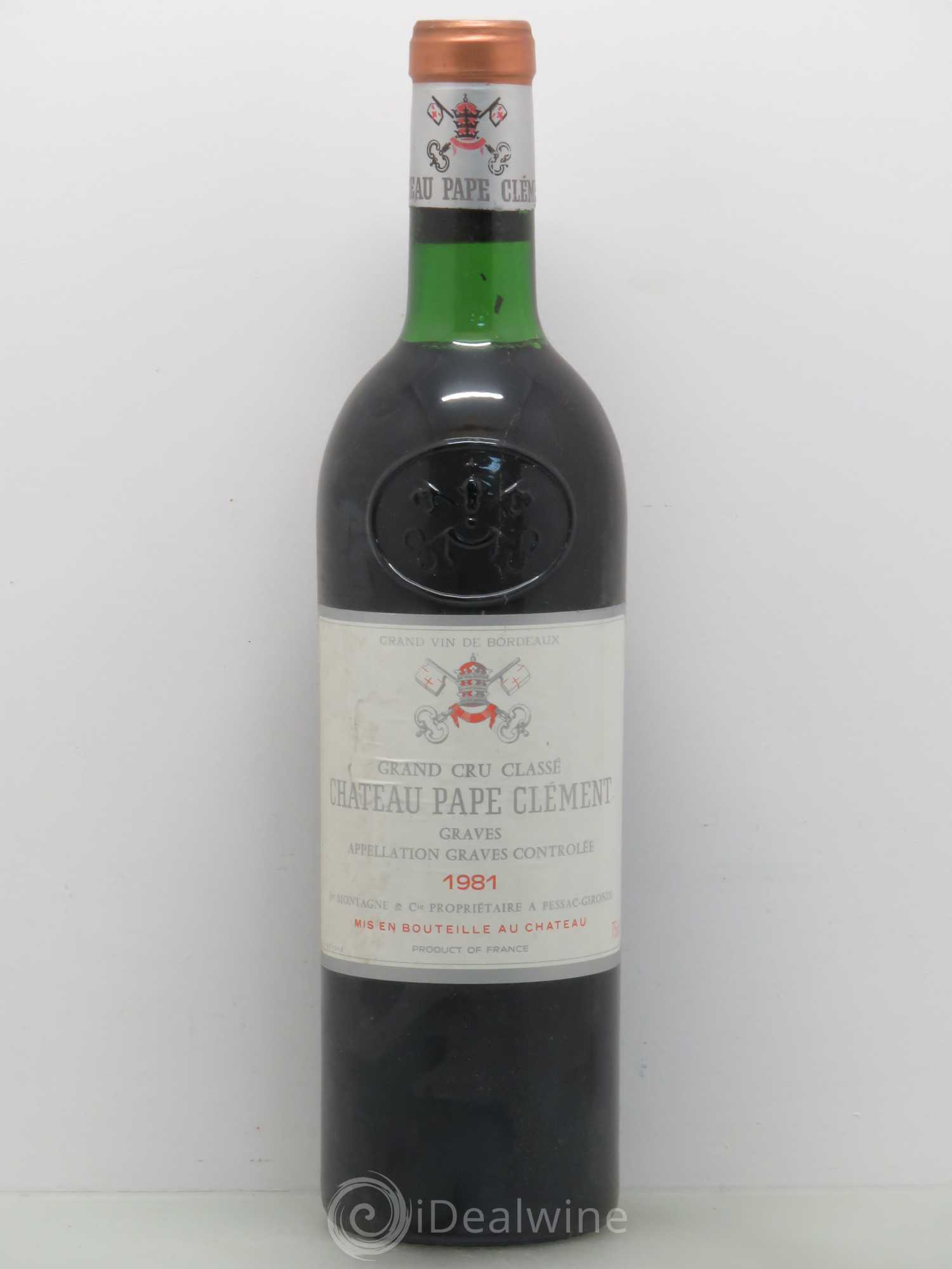 Château Pape Clément Cru Classé de Graves 1981 - Lot de 1 bouteille - 0
