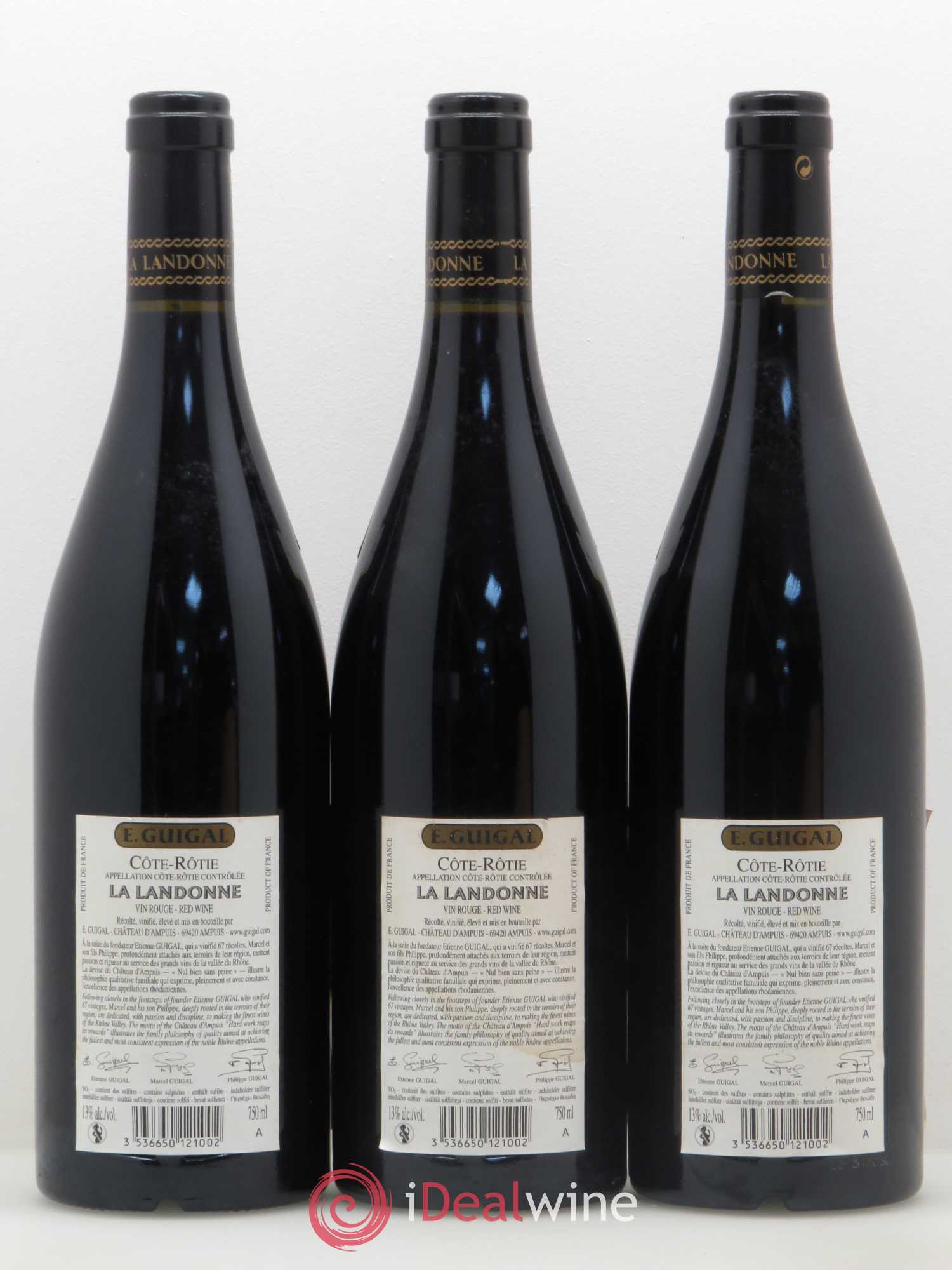 Côte-Rôtie La Landonne Guigal 2009 - Lot de 3 bouteilles - 1