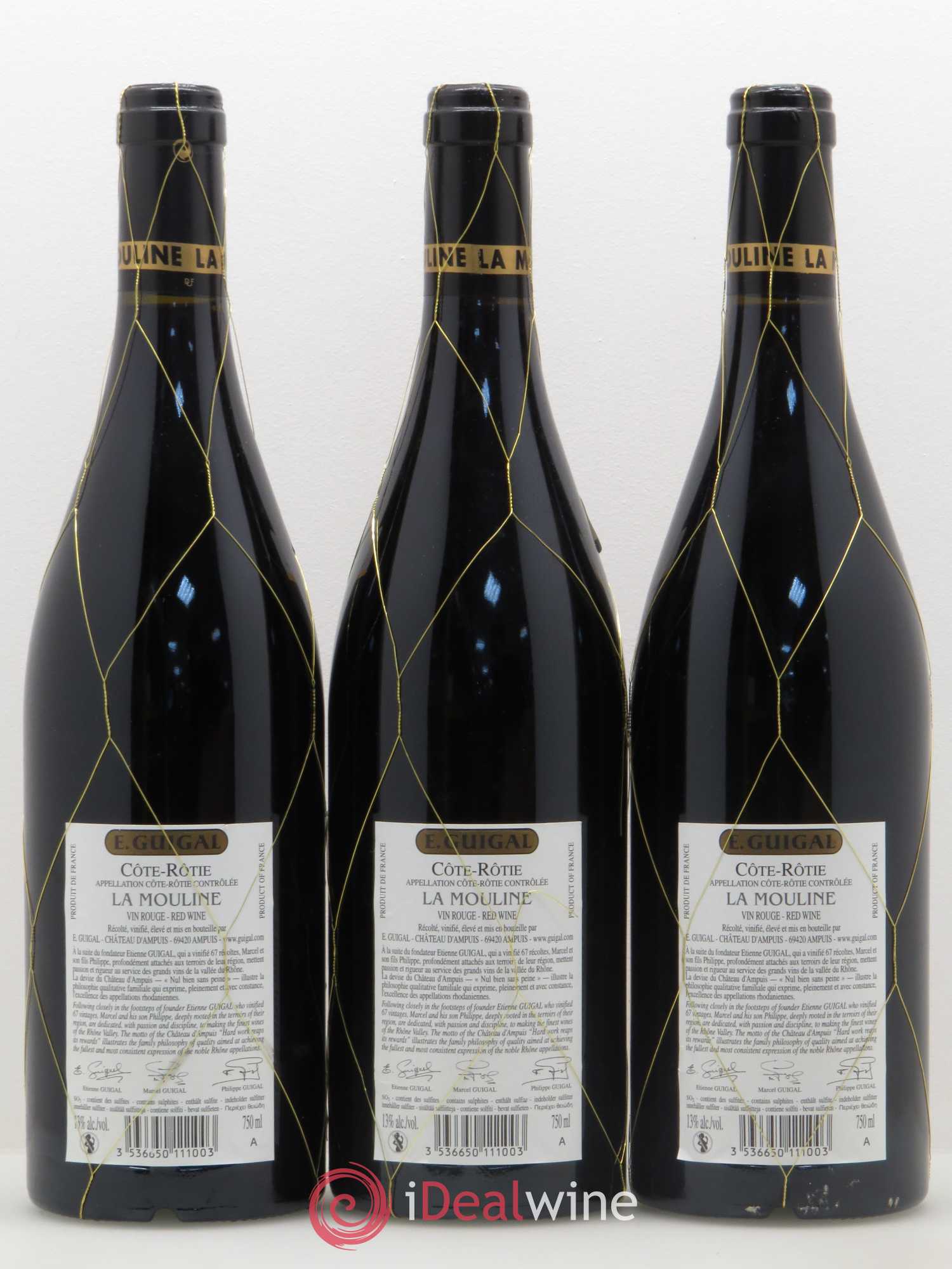 Côte-Rôtie La Mouline Guigal 2009 - Lot de 3 bouteilles - 1