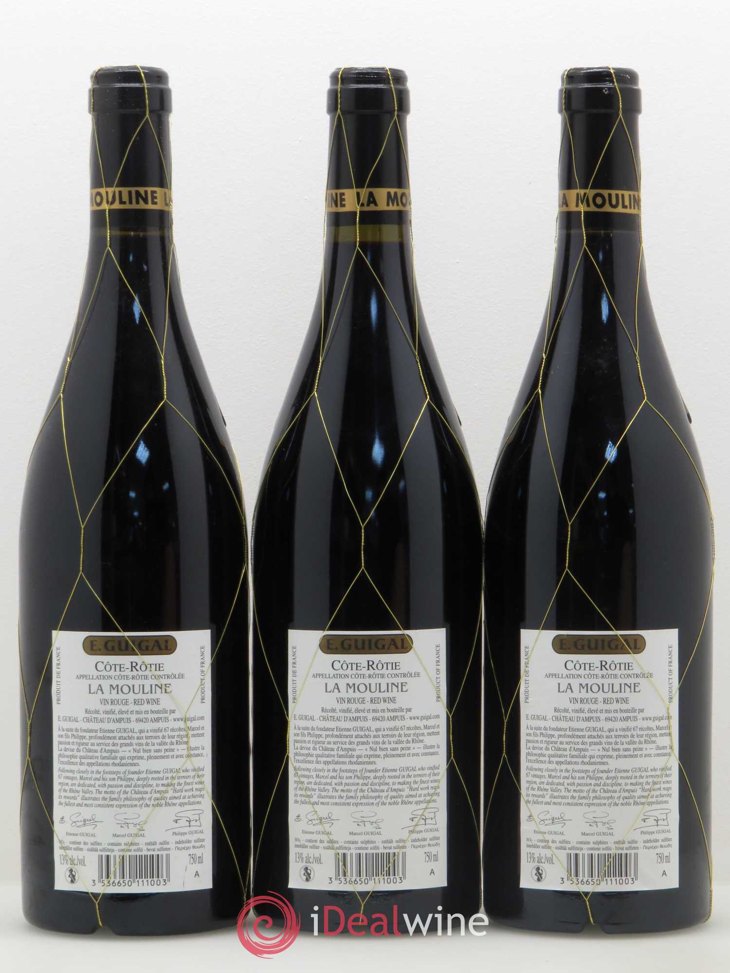 Côte-Rôtie La Mouline Guigal 2009 - Lot de 3 bouteilles - 1