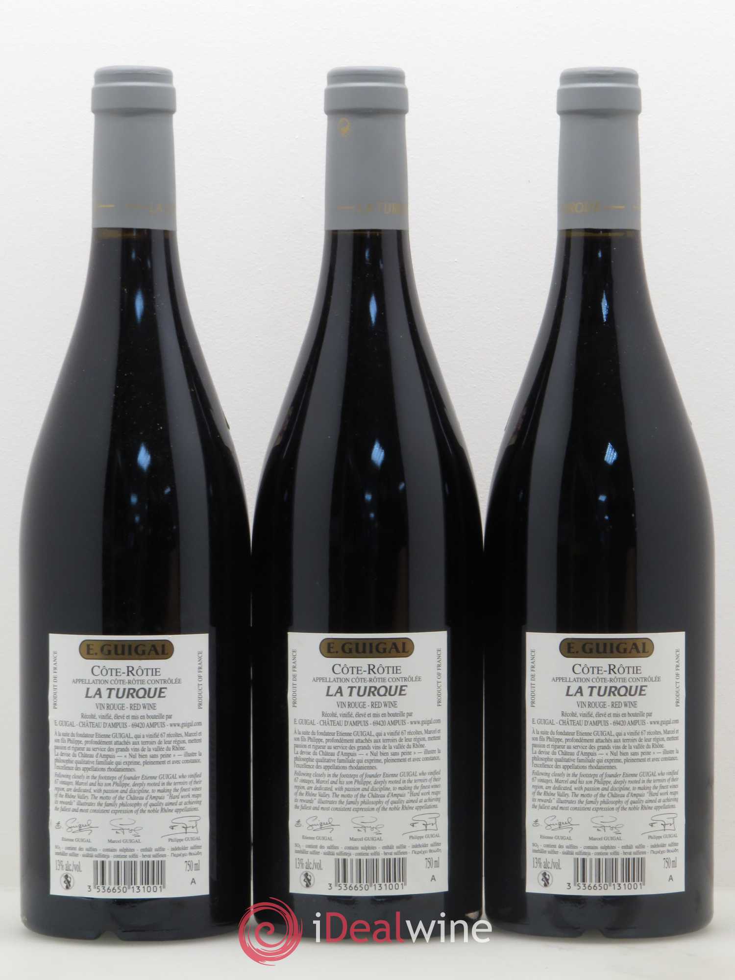 Côte-Rôtie La Turque Guigal 2009 - Lot de 3 bouteilles - 1