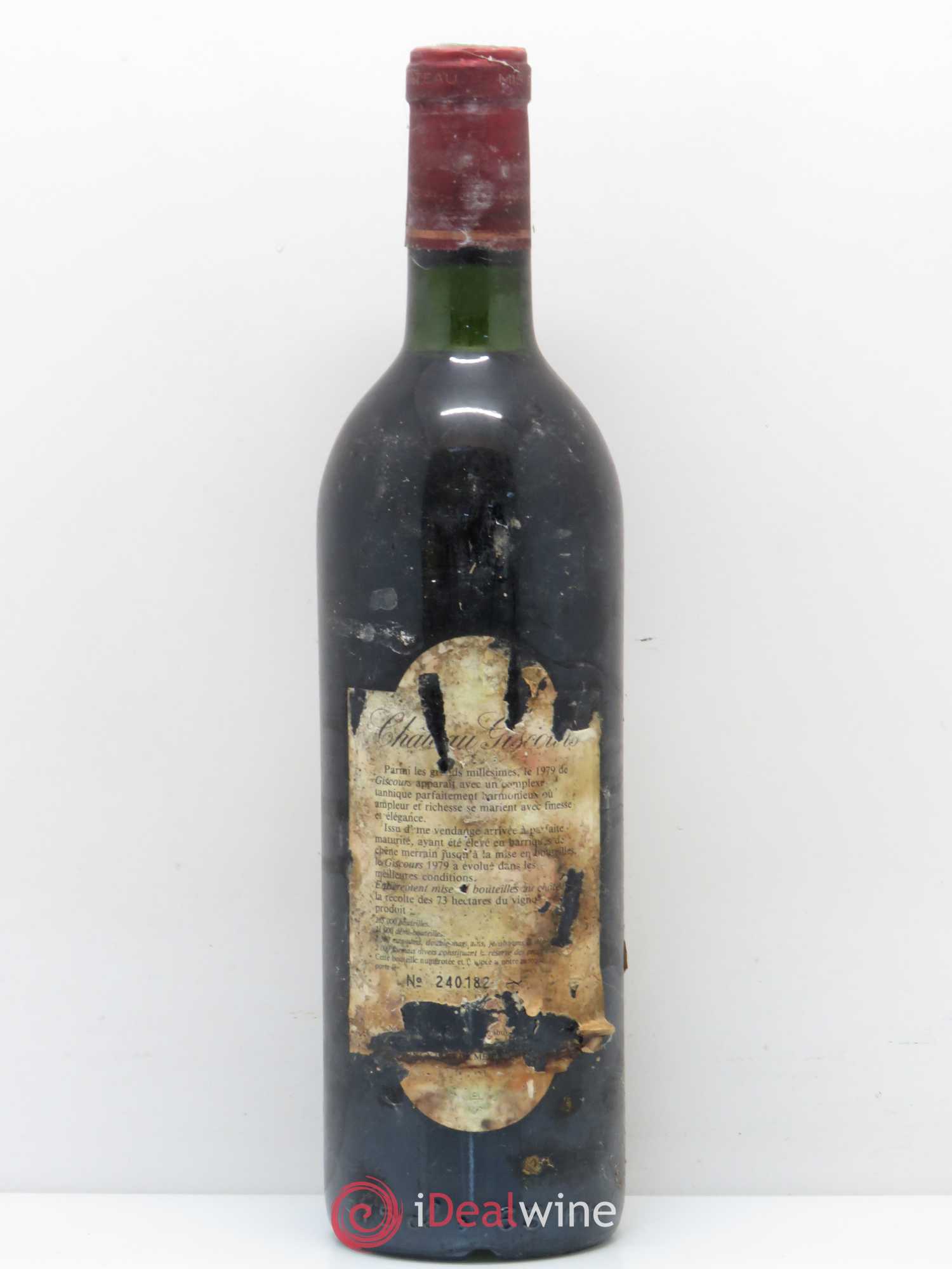 Château Giscours 3ème Grand Cru Classé 1979 - Lot de 1 bouteille - 1