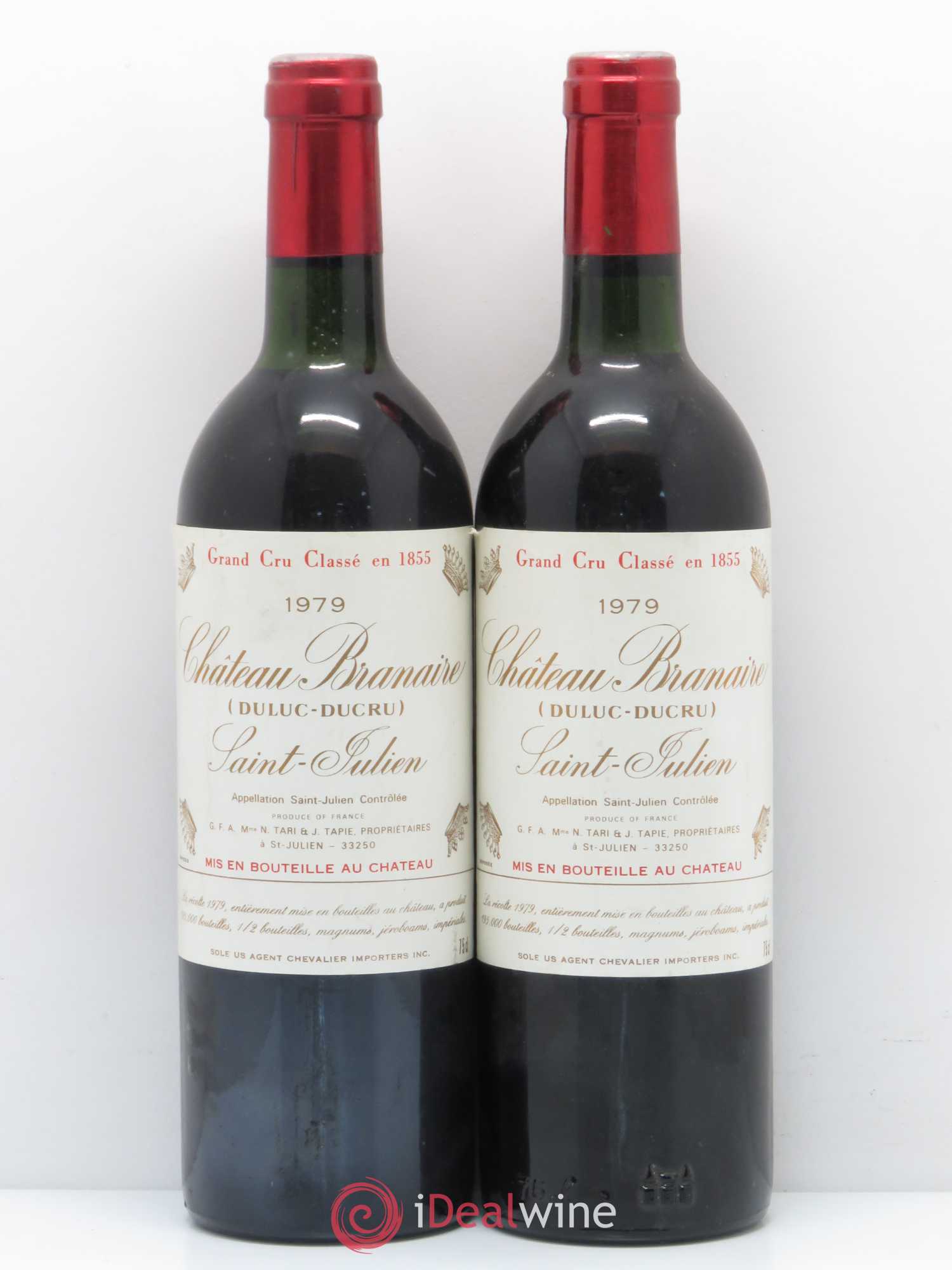 Château Branaire Ducru 4ème Grand Cru Classé 1979 - Lot de 2 bouteilles - 0