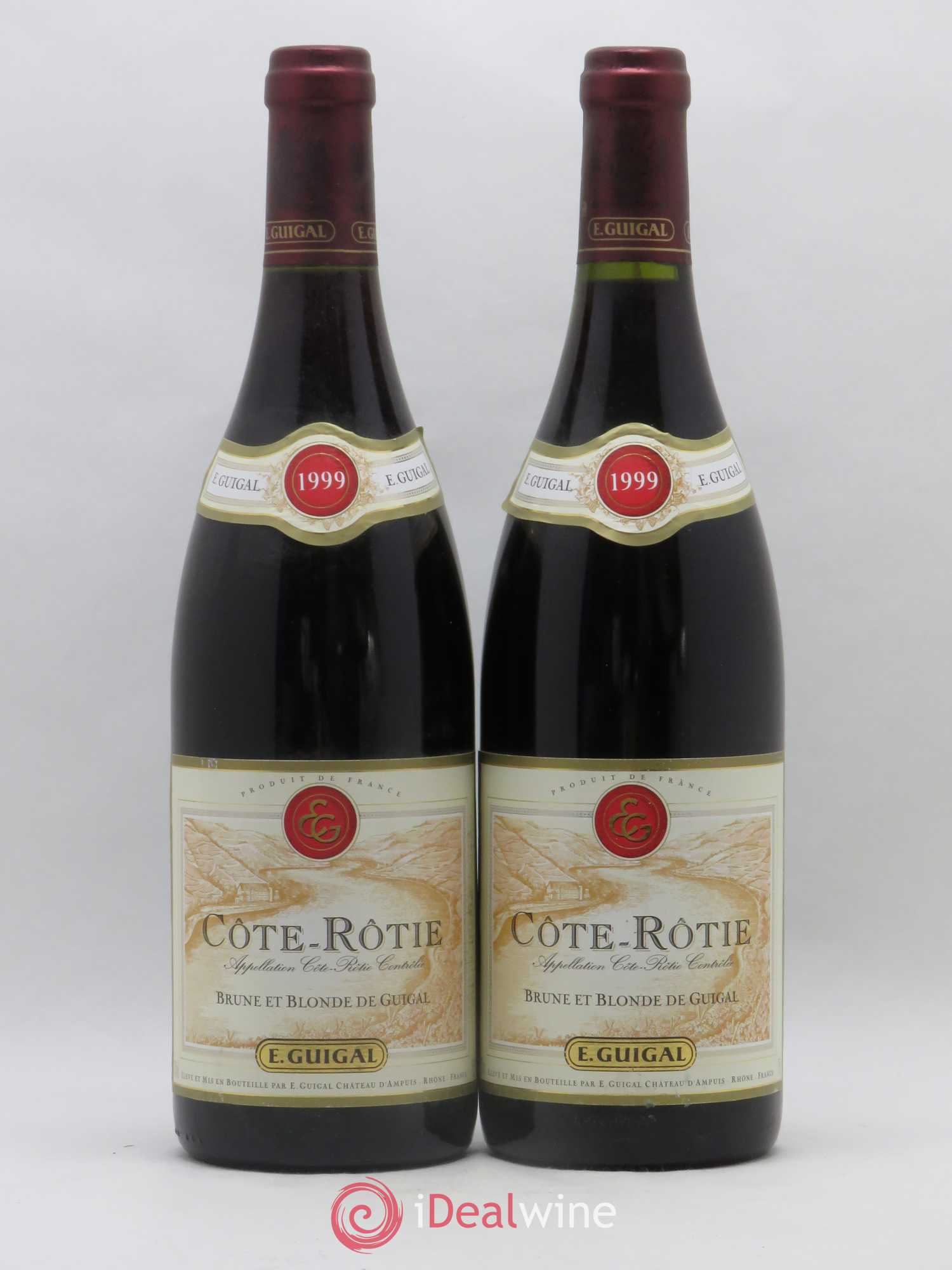 Côte-Rôtie Côtes Brune et Blonde Guigal 1999 - Lot de 2 bouteilles - 0