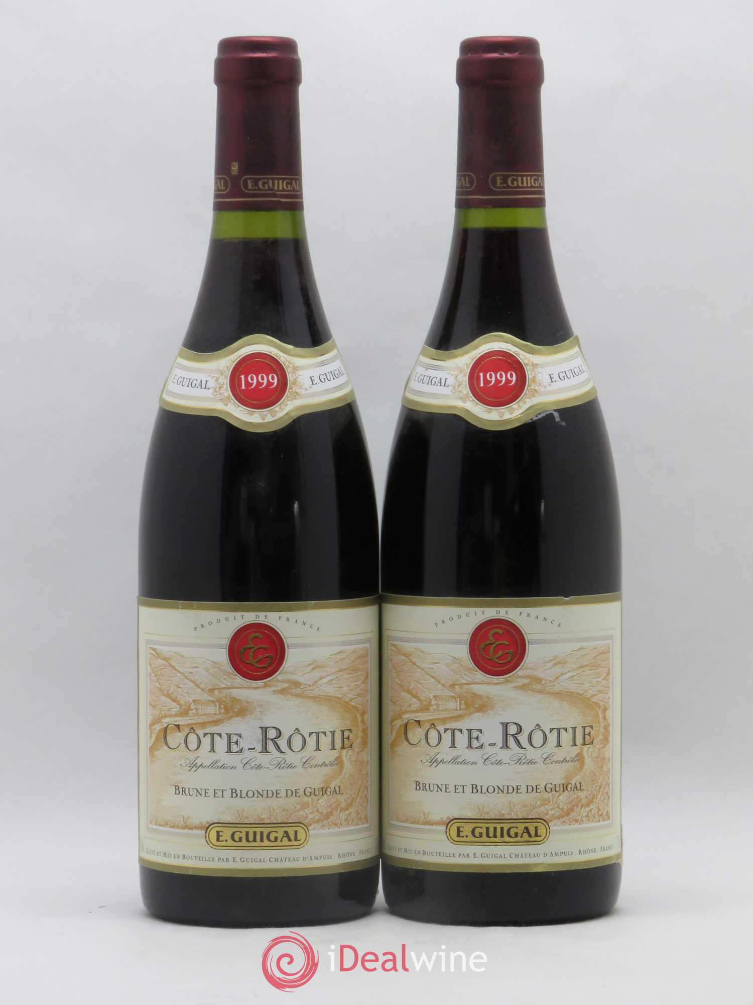 Côte-Rôtie Côtes Brune et Blonde Guigal 1999 - Lot de 2 bouteilles - 0