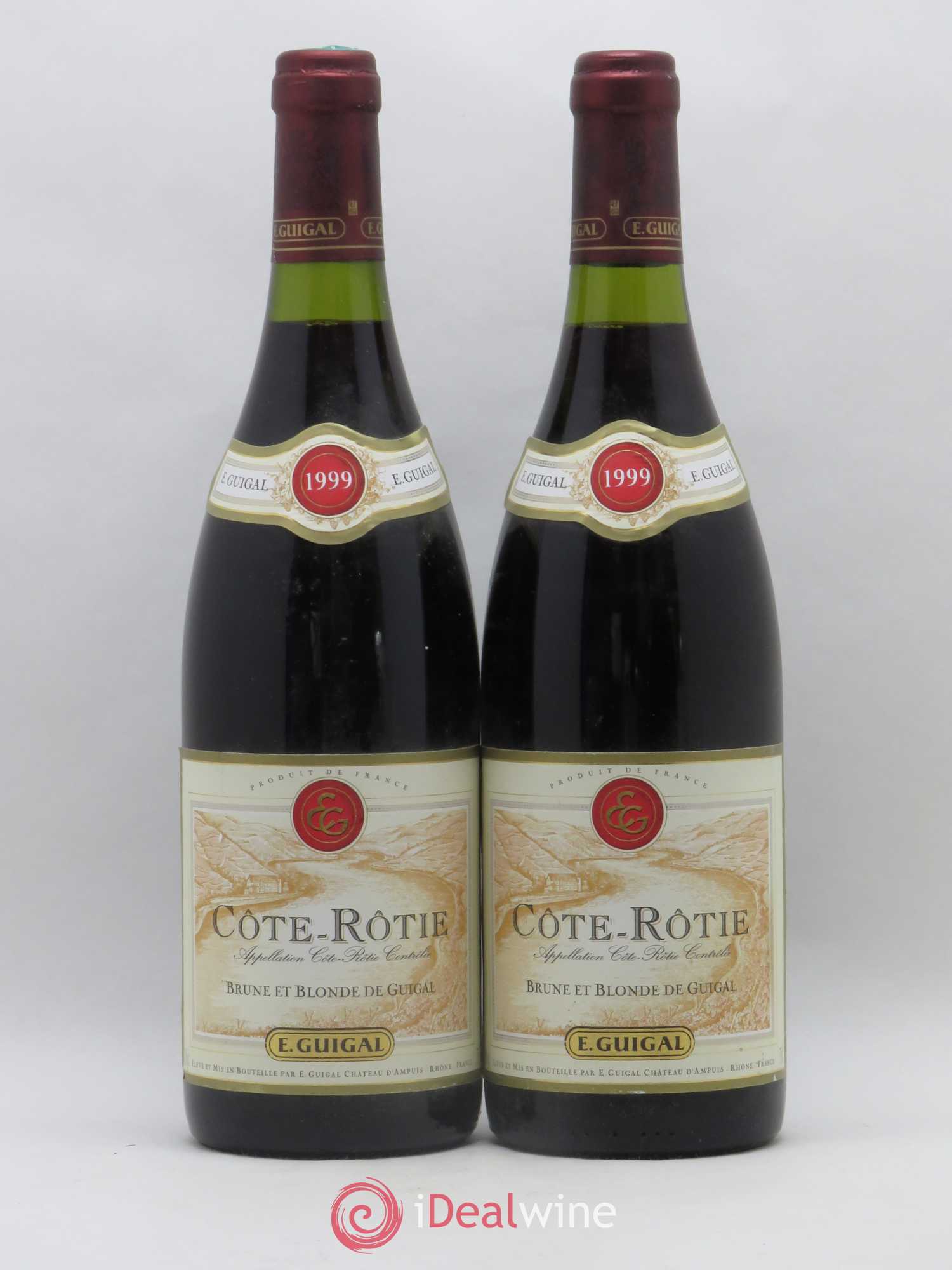 Côte-Rôtie Côtes Brune et Blonde Guigal 1999 - Lot de 2 bouteilles - 0