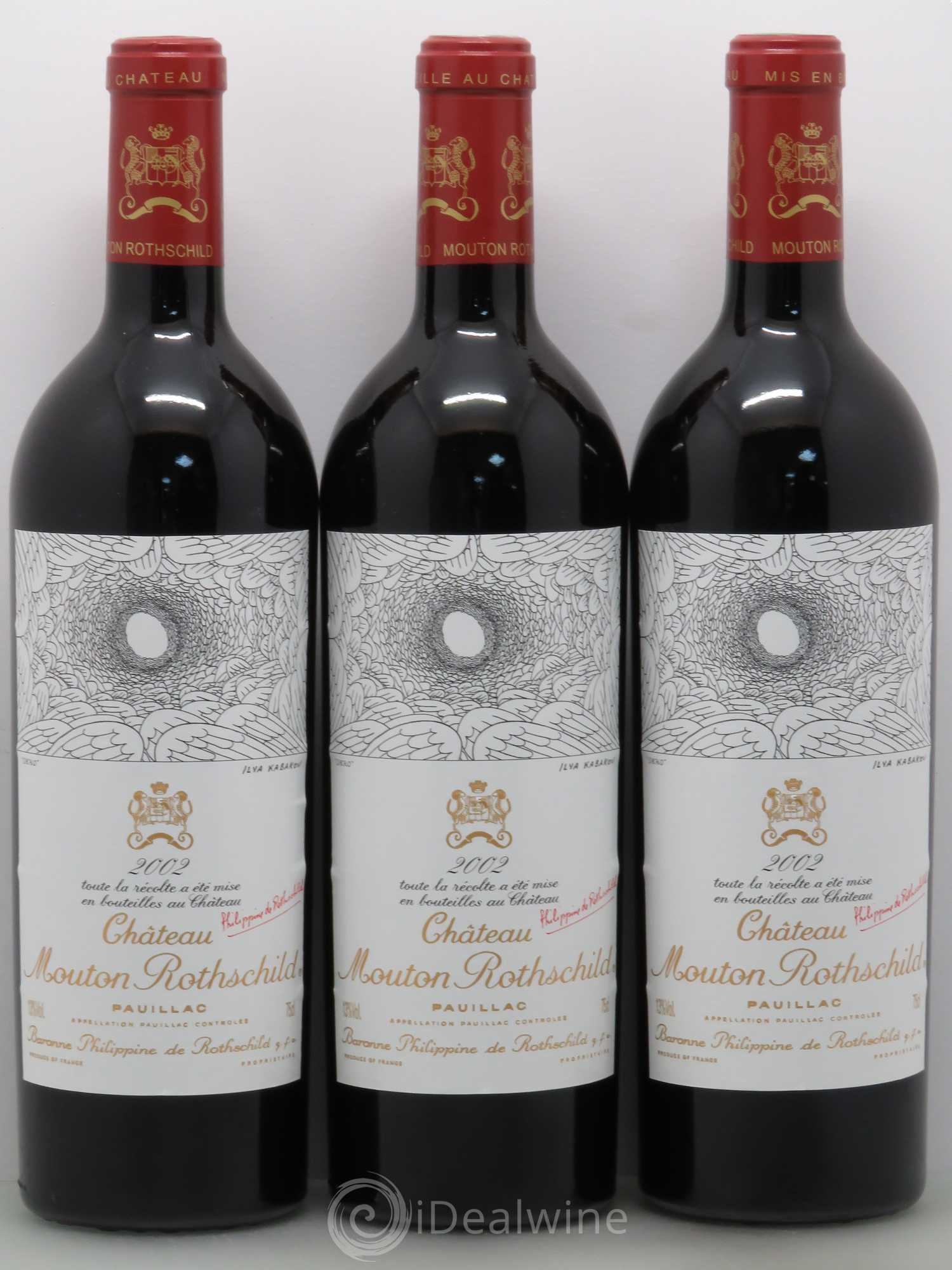 Château Mouton Rothschild 1er Grand Cru Classé 2002 - Lot de 6 bouteilles - 2