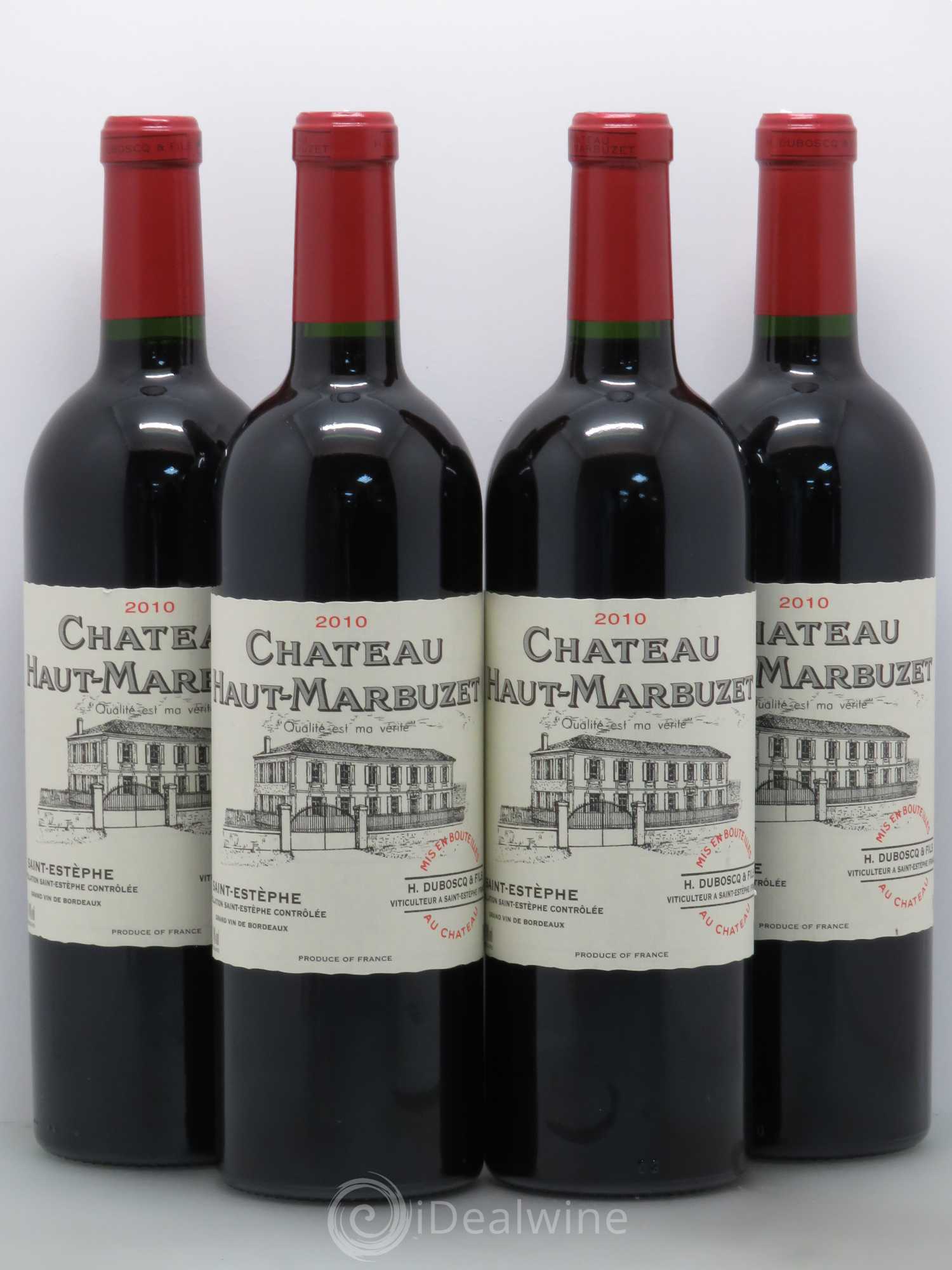 Château Haut Marbuzet 2010 - Lot de 4 bouteilles - 0